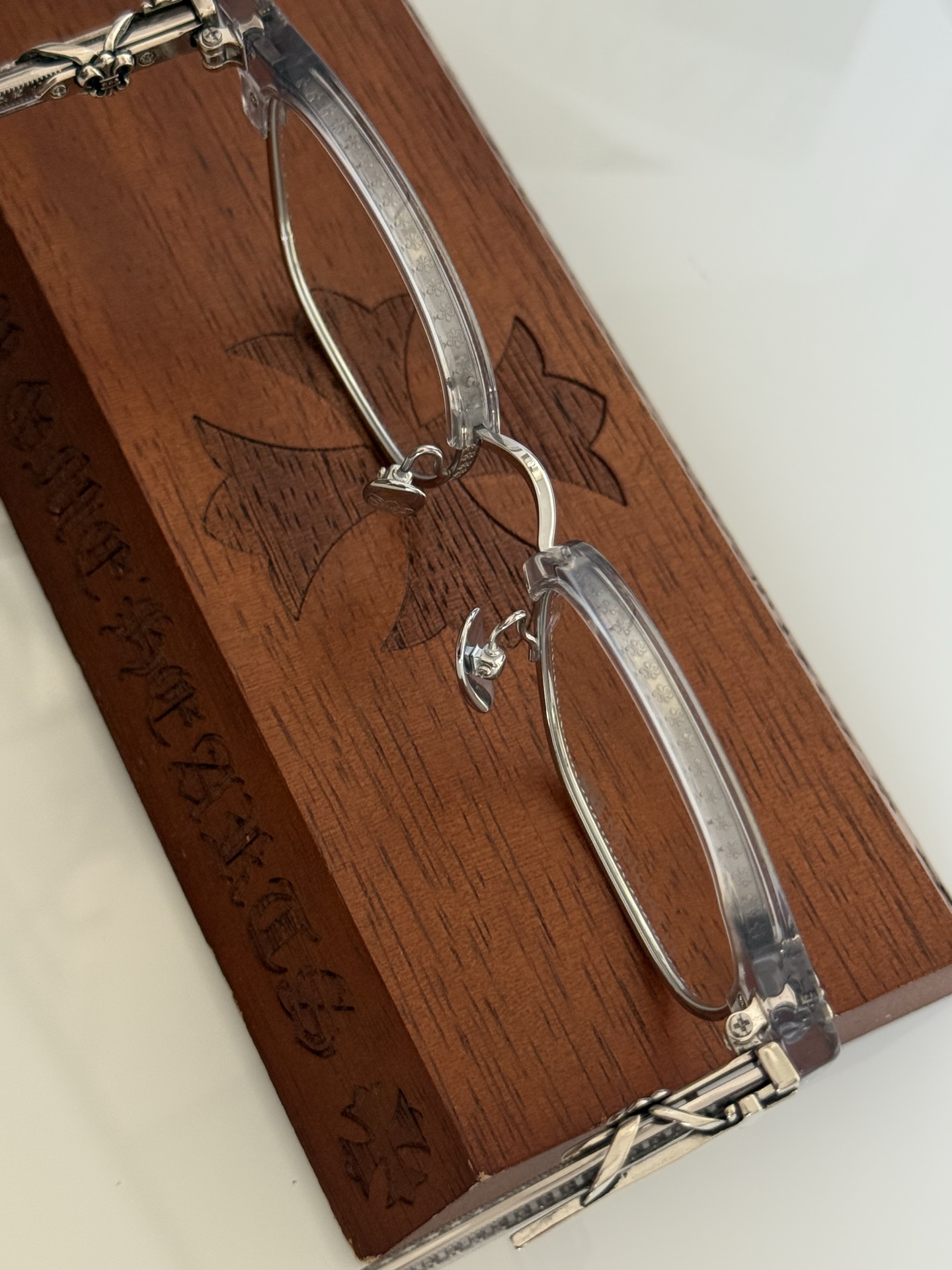 钛 重工新品眉架〰️CHROME HEART 立体切割工艺制作 质感满分 CH8341 SIZE:51-23-156 