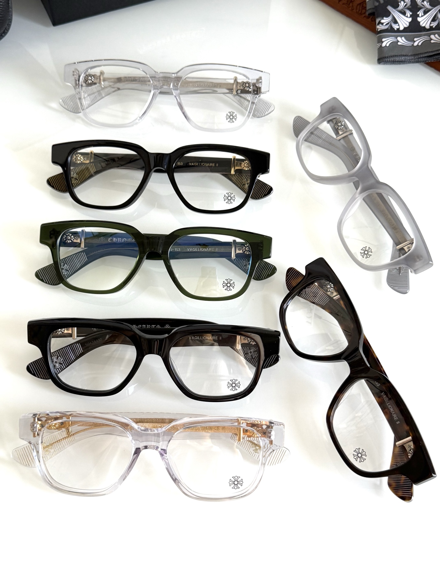 顶级原版定制款！每副都有独立编码 CHROME HEART 高奢系列 眼镜界艺术精品 意大利厚料精工制作