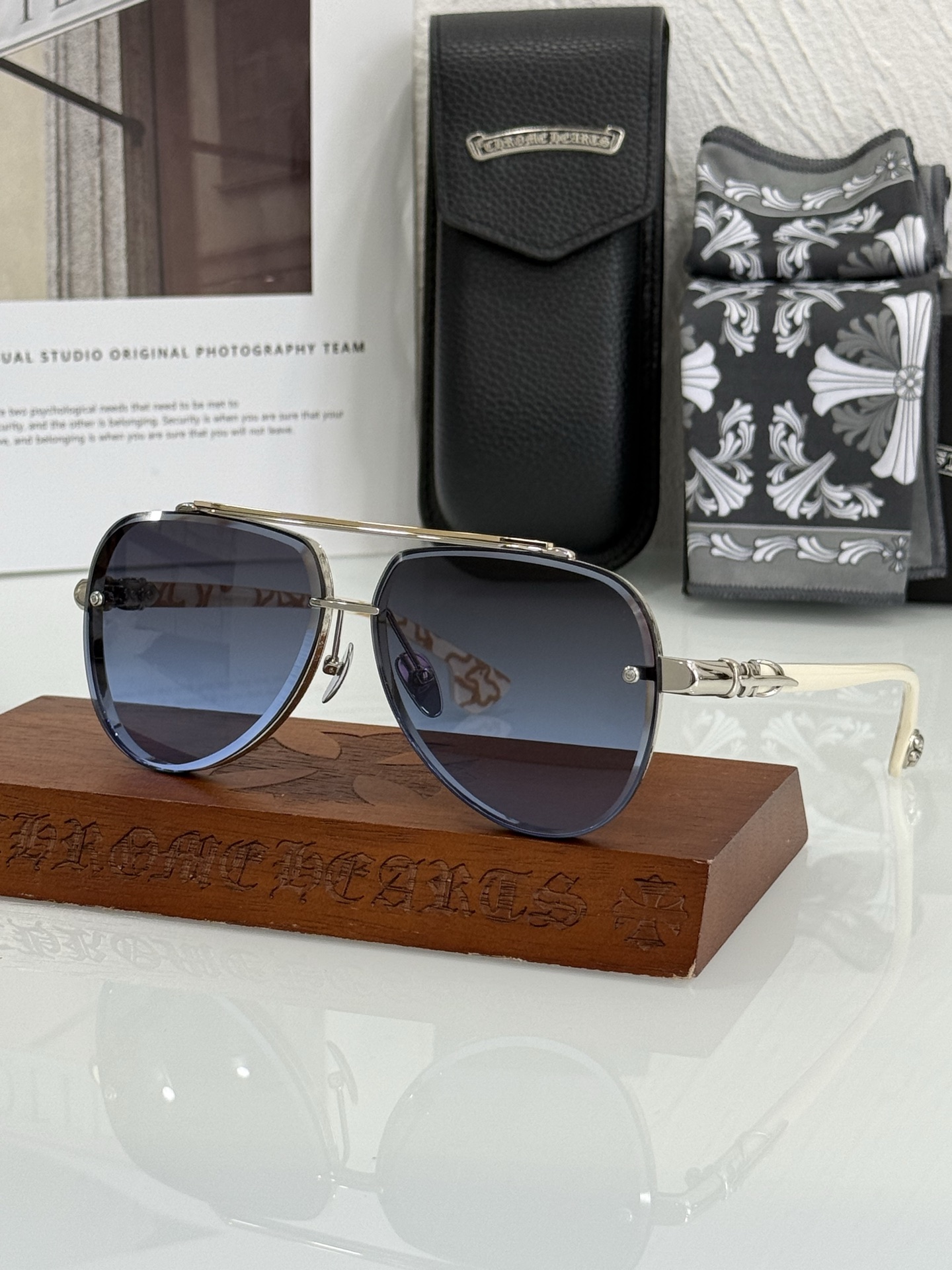 NEW 轻奢款 重量级新品墨镜🕶️CHROME HEART CH8238SIZE：63-12-149