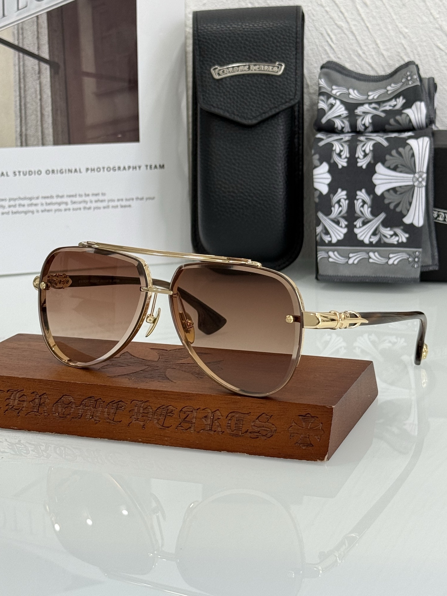 NEW 轻奢款 重量级新品墨镜🕶️CHROME HEART CH8238SIZE：63-12-149