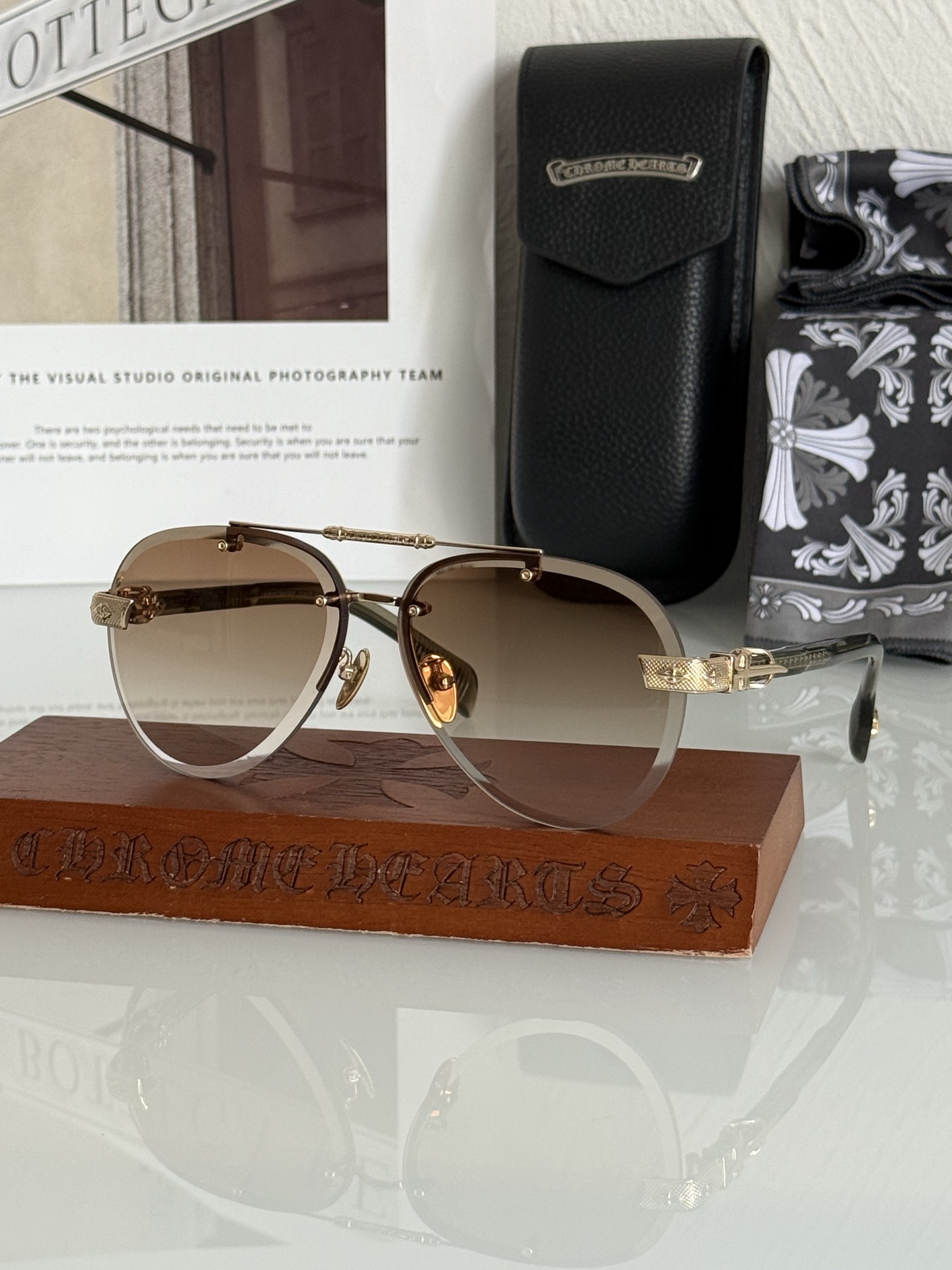 CHROME HEART🆕新款 精品墨镜 工艺细节完美 加厚镜片质感无敌CH8267 SIZE:62-1