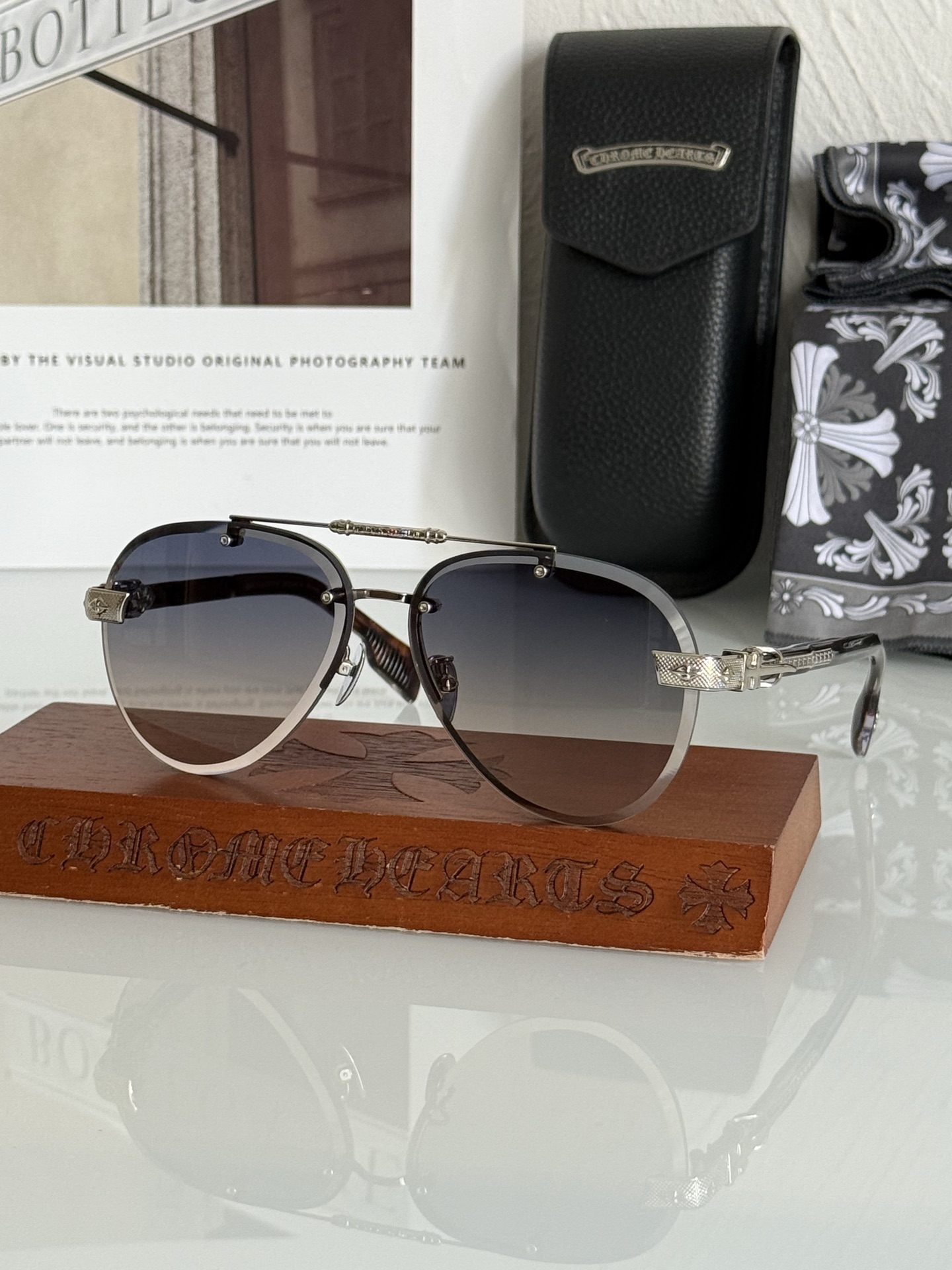 CHROME HEART🆕新款 精品墨镜 工艺细节完美 加厚镜片质感无敌CH8267 SIZE:62-1