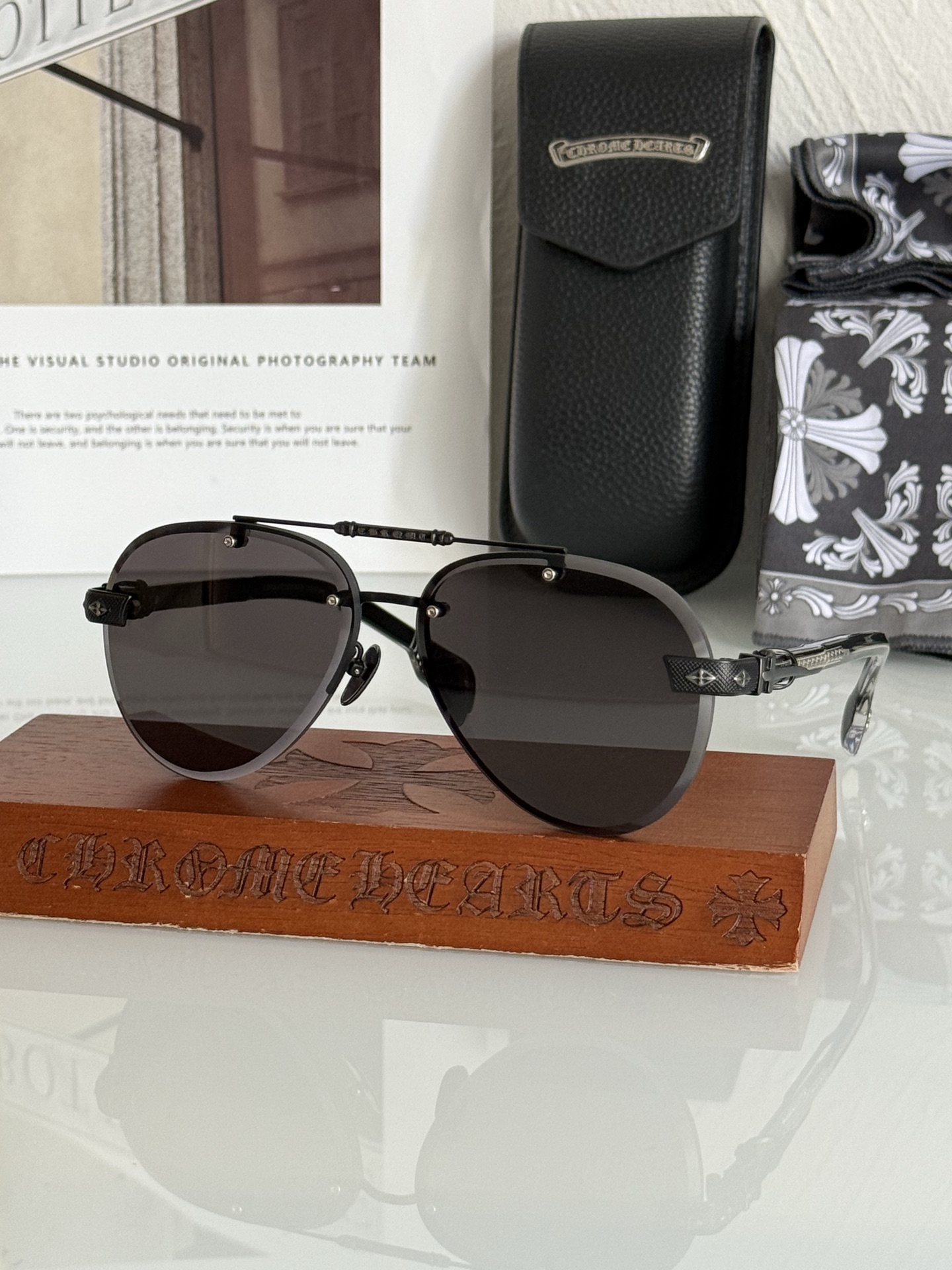 CHROME HEART🆕新款 精品墨镜 工艺细节完美 加厚镜片质感无敌CH8267 SIZE:62-1