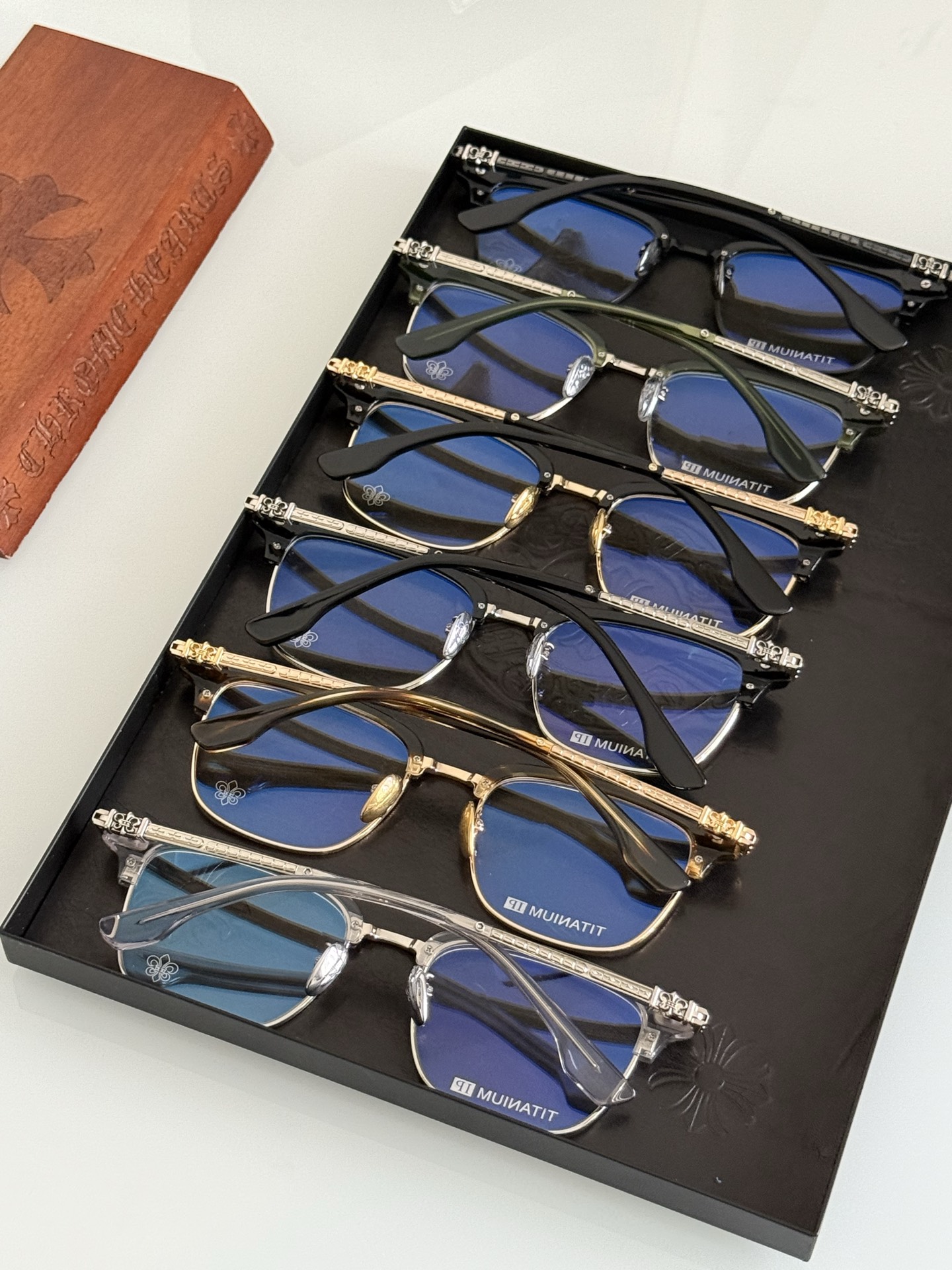 钛 新品眉架〰️CHROME HEARTCH8148 SIZE:55-20-148