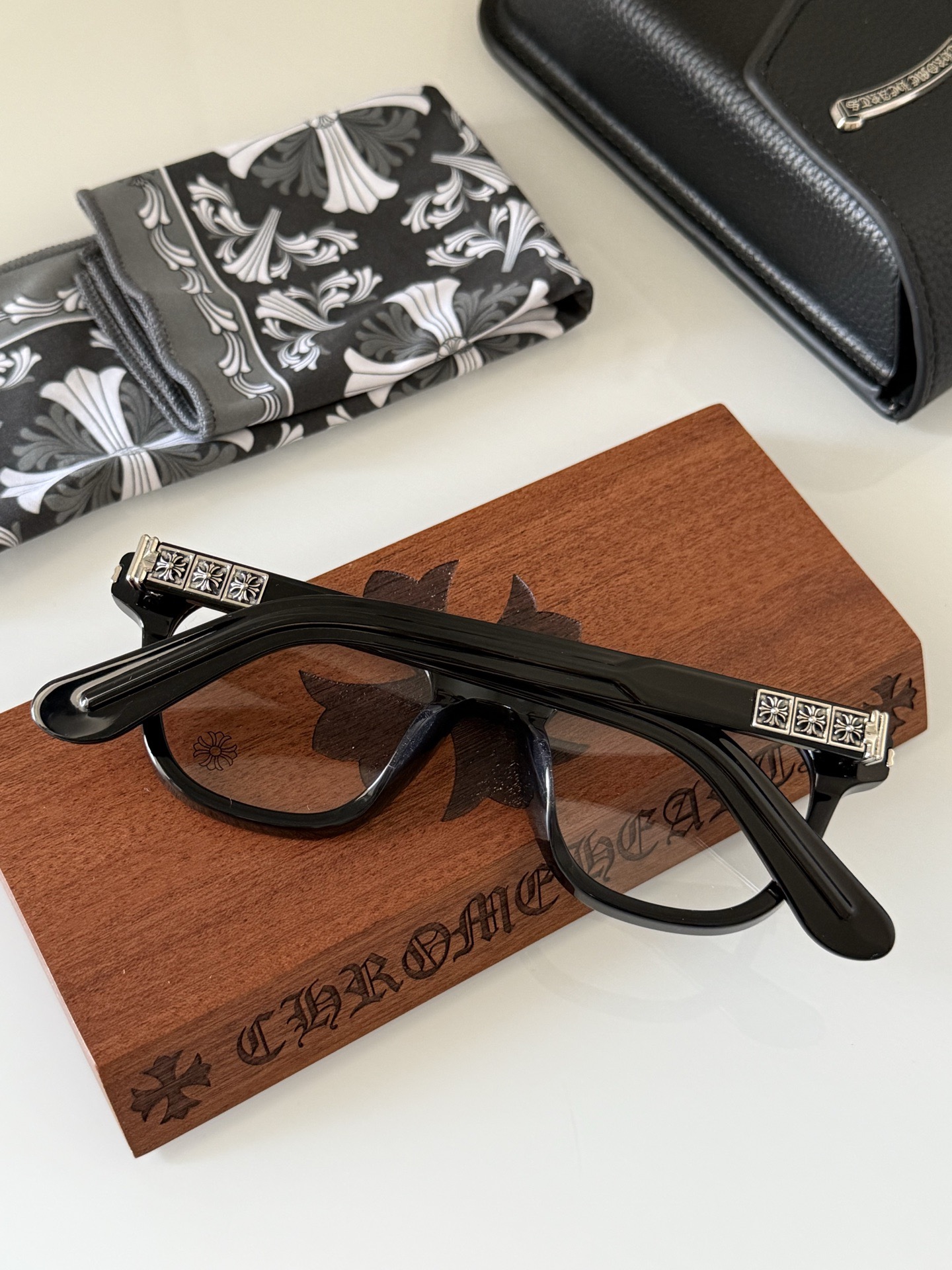 何浩楠同款 黑色🖤ToP quality 顶级复刻！CHROMEHEART*精雕镭射logo 细节完美 