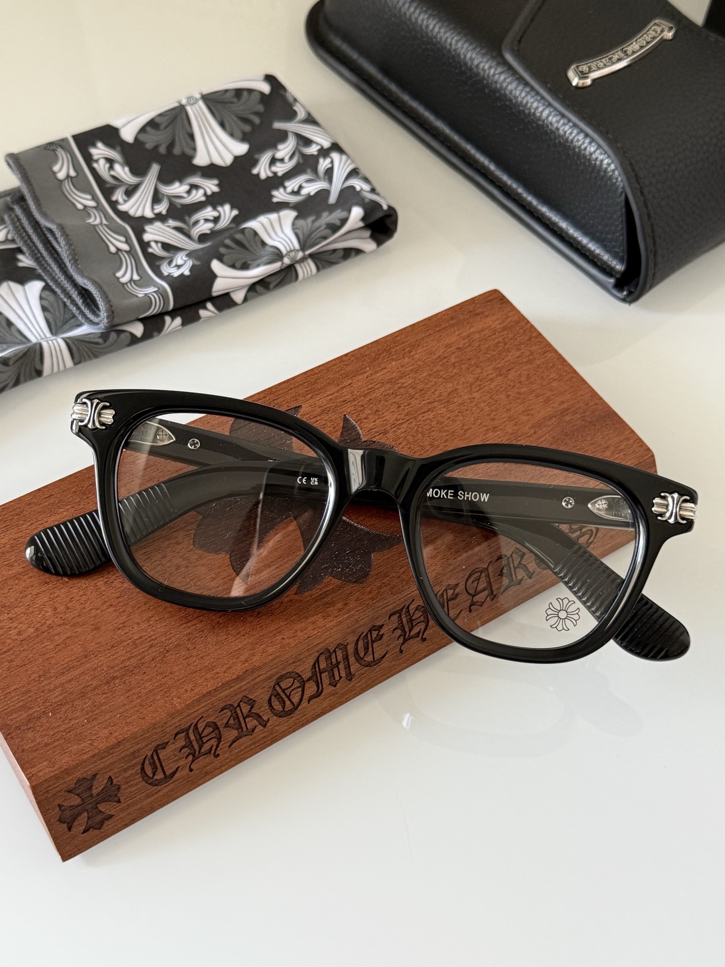 何浩楠同款 黑色🖤ToP quality 顶级复刻！CHROMEHEART*精雕镭射logo 细节完美 