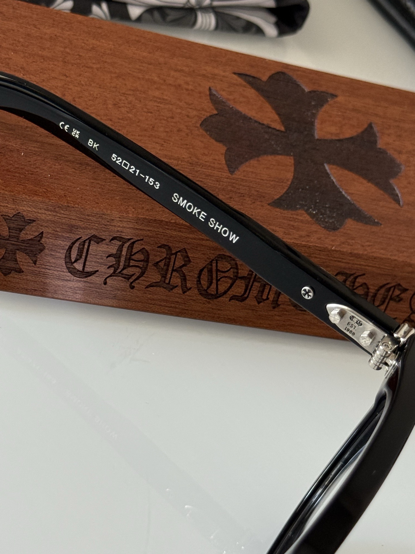 何浩楠同款 黑色🖤ToP quality 顶级复刻！CHROMEHEART*精雕镭射logo 细节完美 