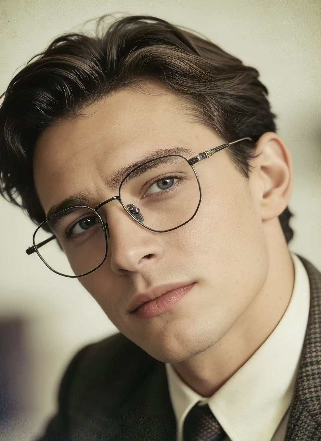 细框金丝边钛架 新款CHROME HEART简单方镜 超级轻CH8157 SIZE:54-18-150