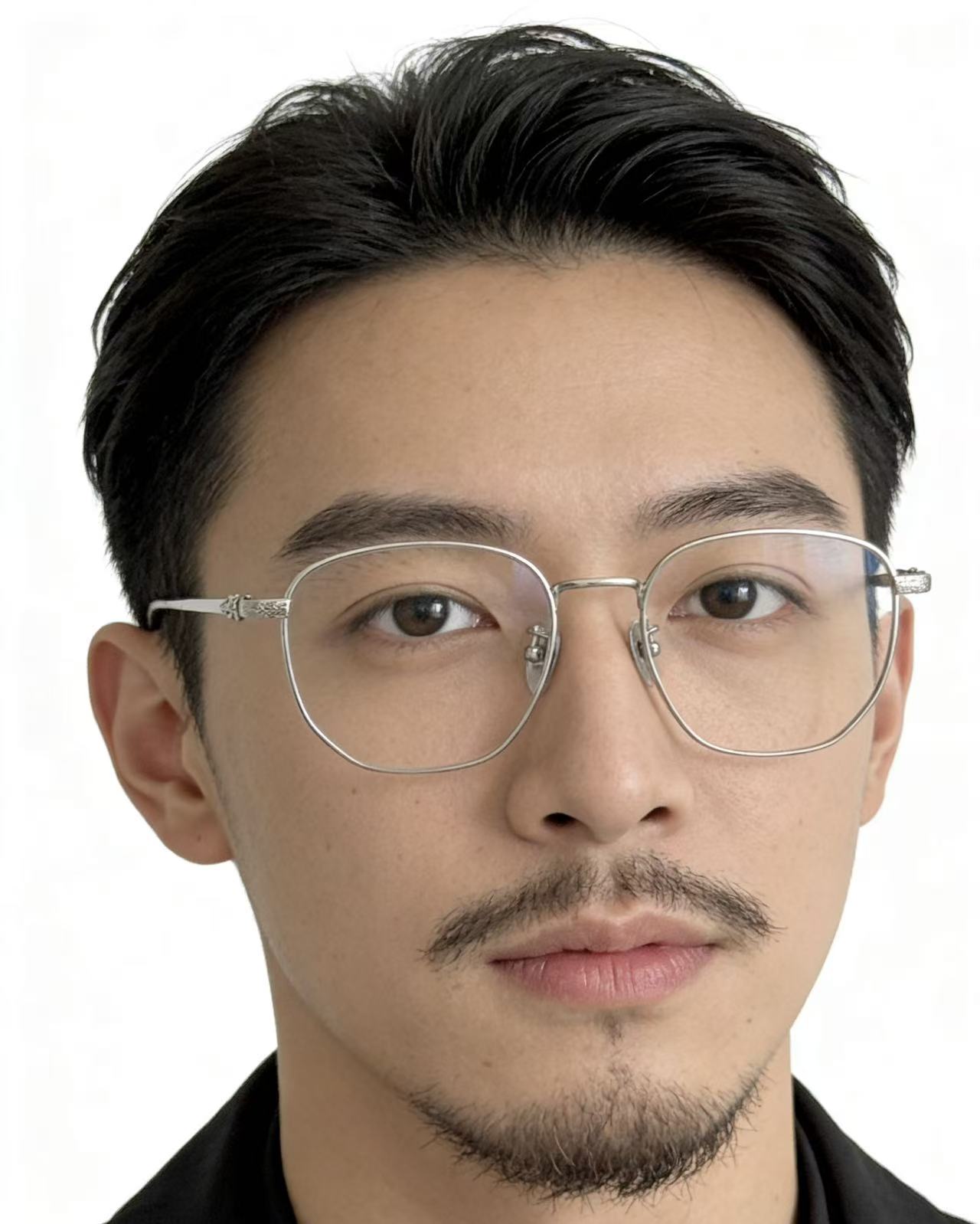 细框金丝边钛架 新款CHROME HEART简单方镜 超级轻CH8157 SIZE:54-18-150