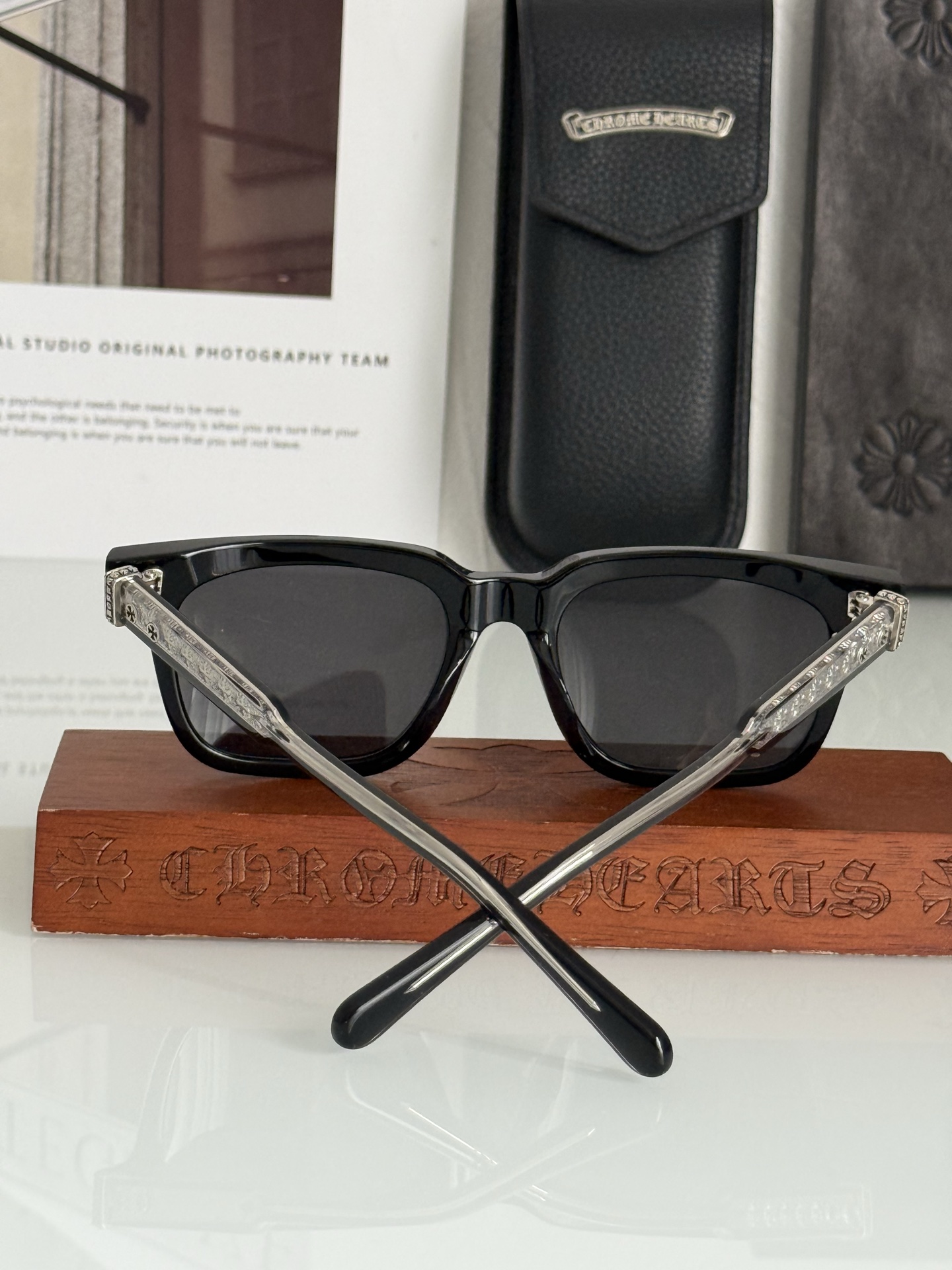 🕶️顶级原版定制款！每副都有独立编码 处处都有细节！雕刻印字 永不褪色CHROME HEART 高奢系列