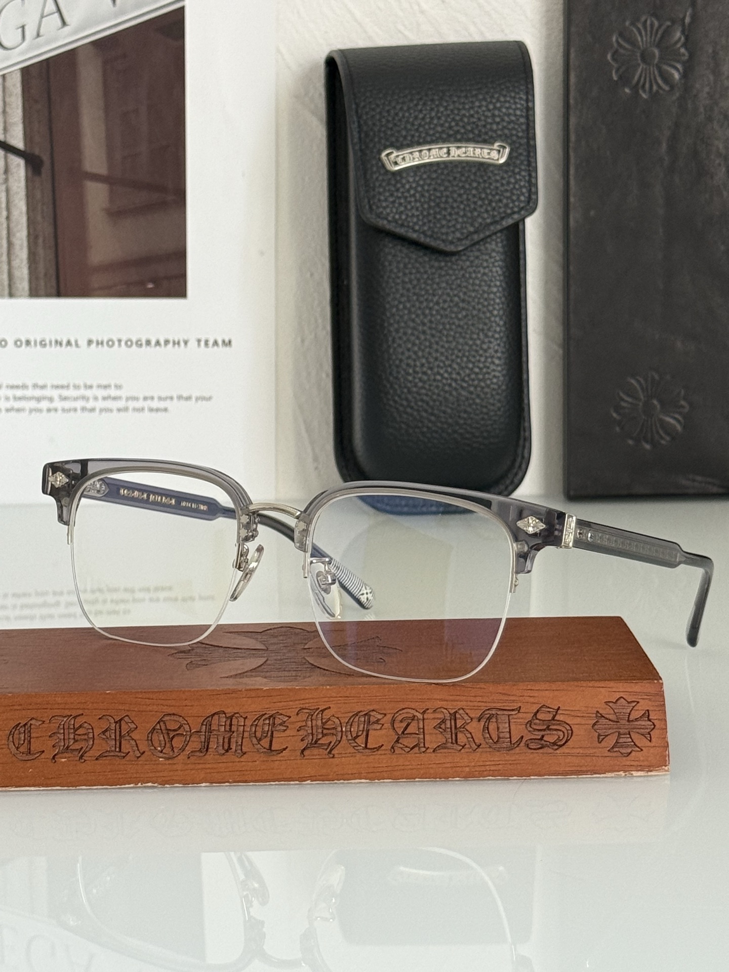 新款 原版 CHROME HEARTNEENERS SIZE：55口20-147金属➕板材框架 大版型眉