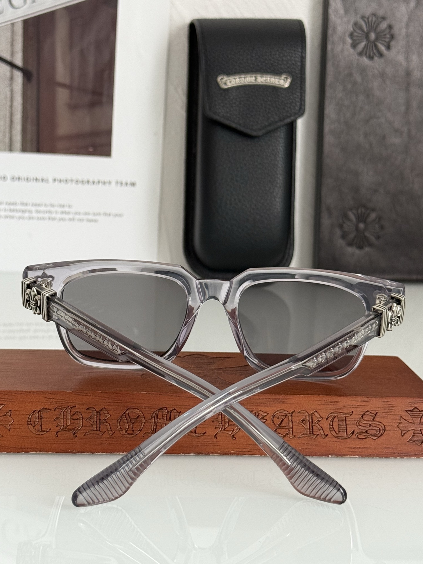 新款首发 厚料手工板材CHROME HEART 童军花内镶嵌 精雕立体LOGO 高端完美CH8349 S