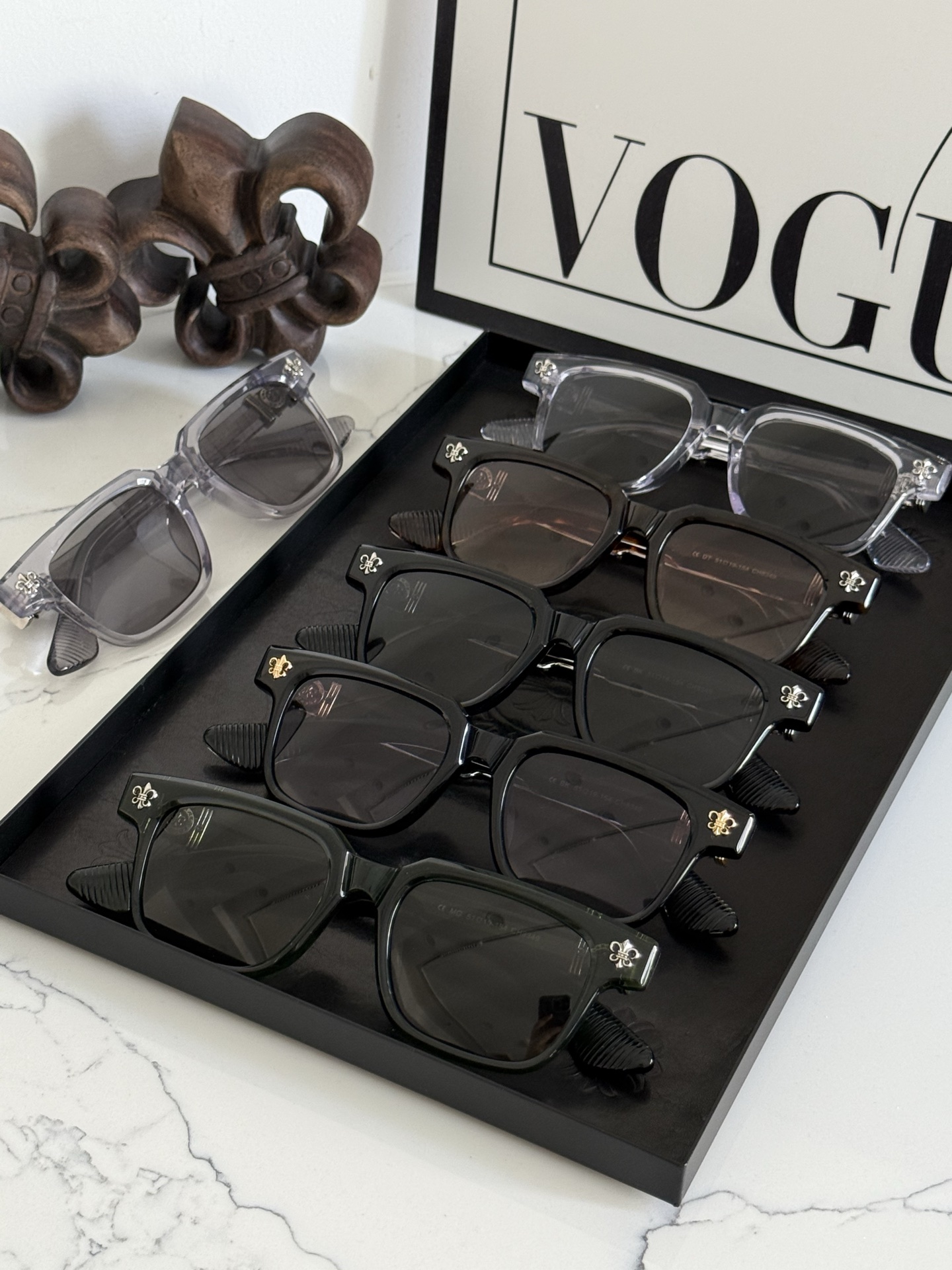 新款首发 厚料手工板材CHROME HEART 童军花内镶嵌 精雕立体LOGO 高端完美CH8349 S