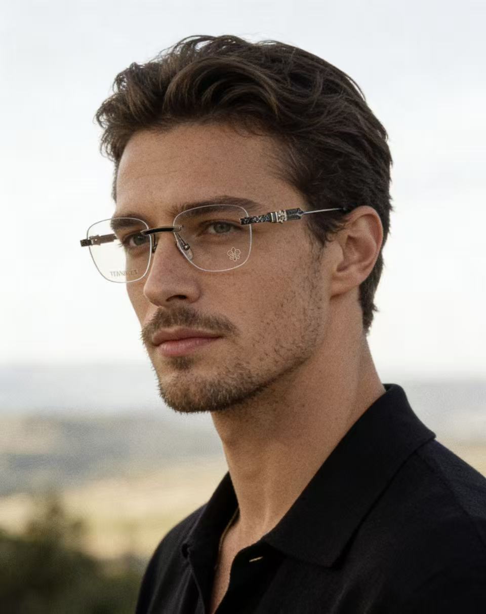 精品高档 无边钛架〰️TITANIUMCHROME HEARTCH8326 SIZE：53-18-146