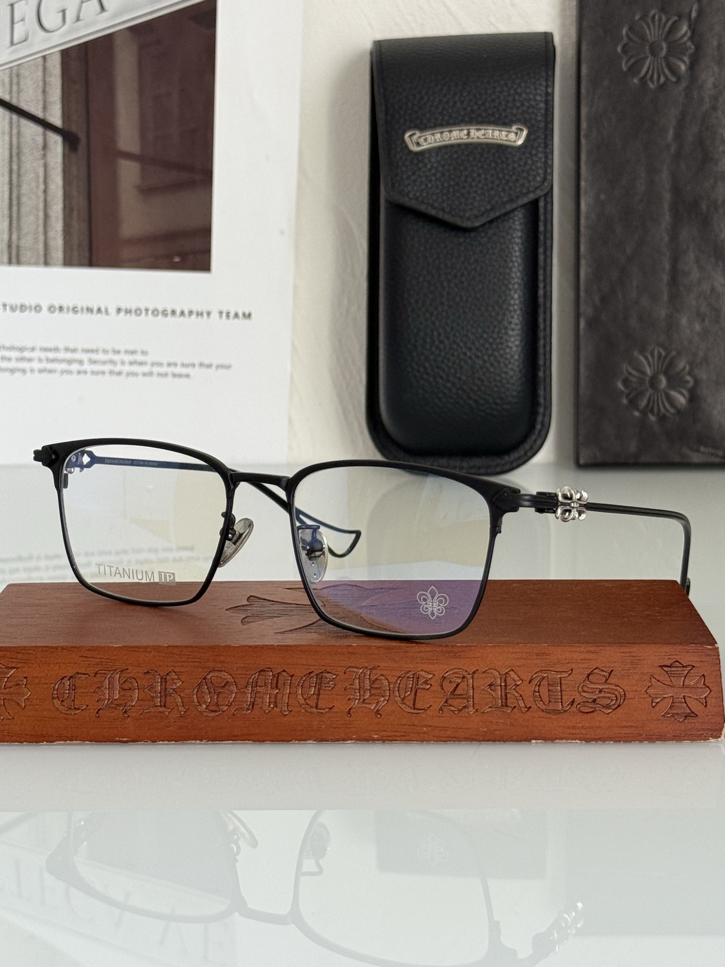 重工打造钛架CHROME HEART CH8159 商务休闲两用 做工精致 SIZE：53口18-150