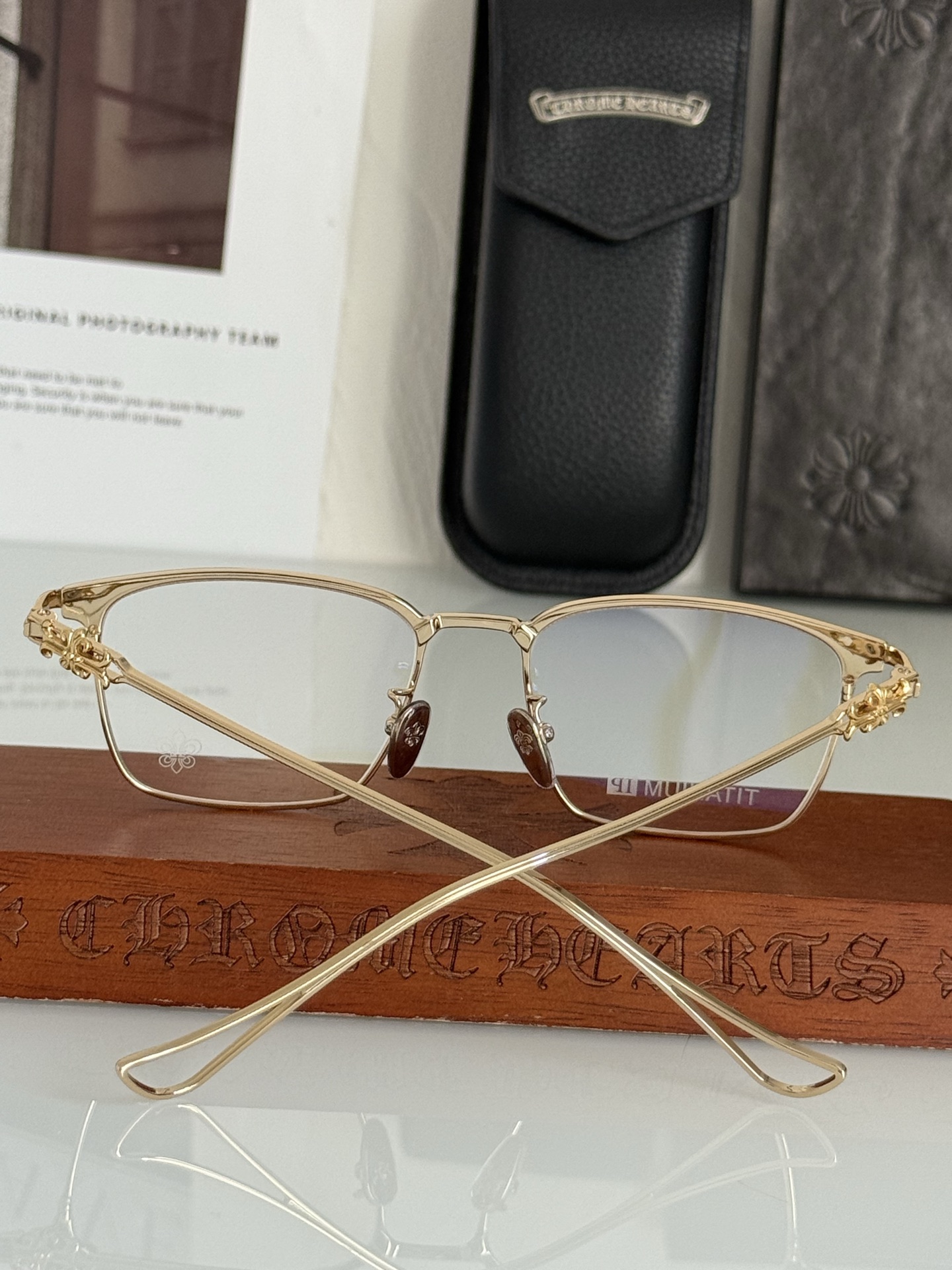 重工打造钛架CHROME HEART CH8159 商务休闲两用 做工精致 SIZE：53口18-150