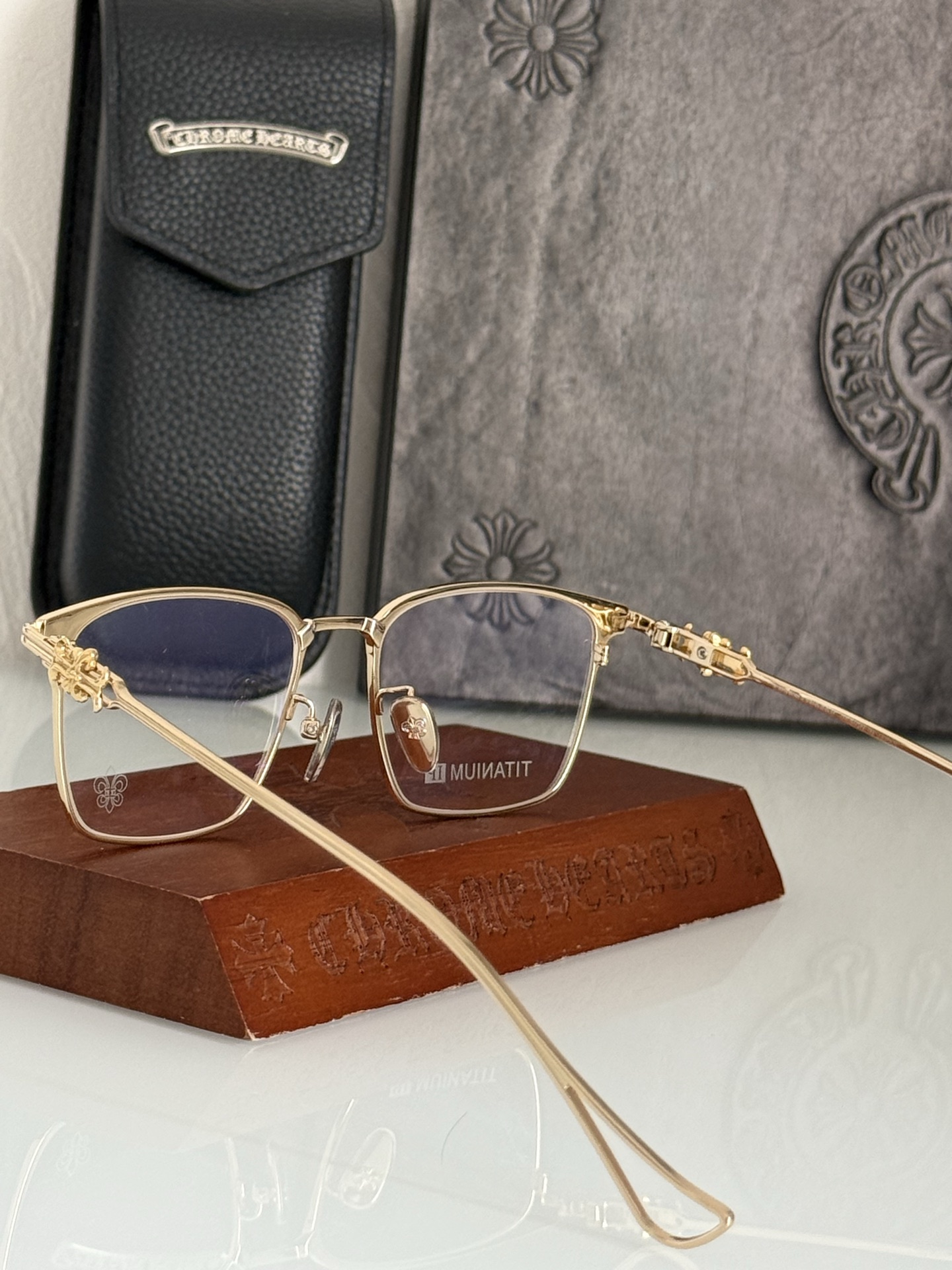 重工打造钛架CHROME HEART CH8159 商务休闲两用 做工精致 SIZE：53口18-150