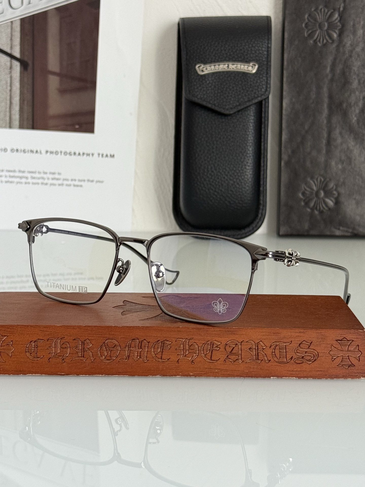 重工打造钛架CHROME HEART CH8159 商务休闲两用 做工精致 SIZE：53口18-150