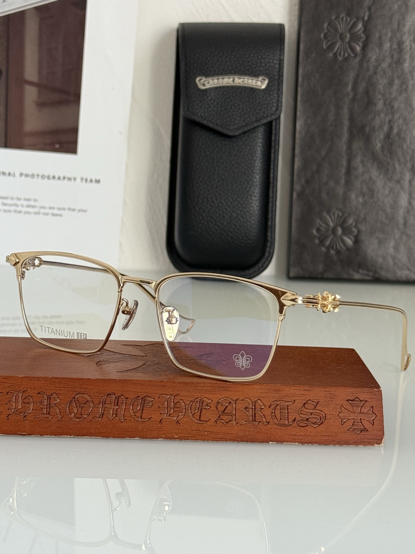 重工打造钛架CHROME HEART CH8159 商务休闲两用 做工精致 SIZE：53口18-150