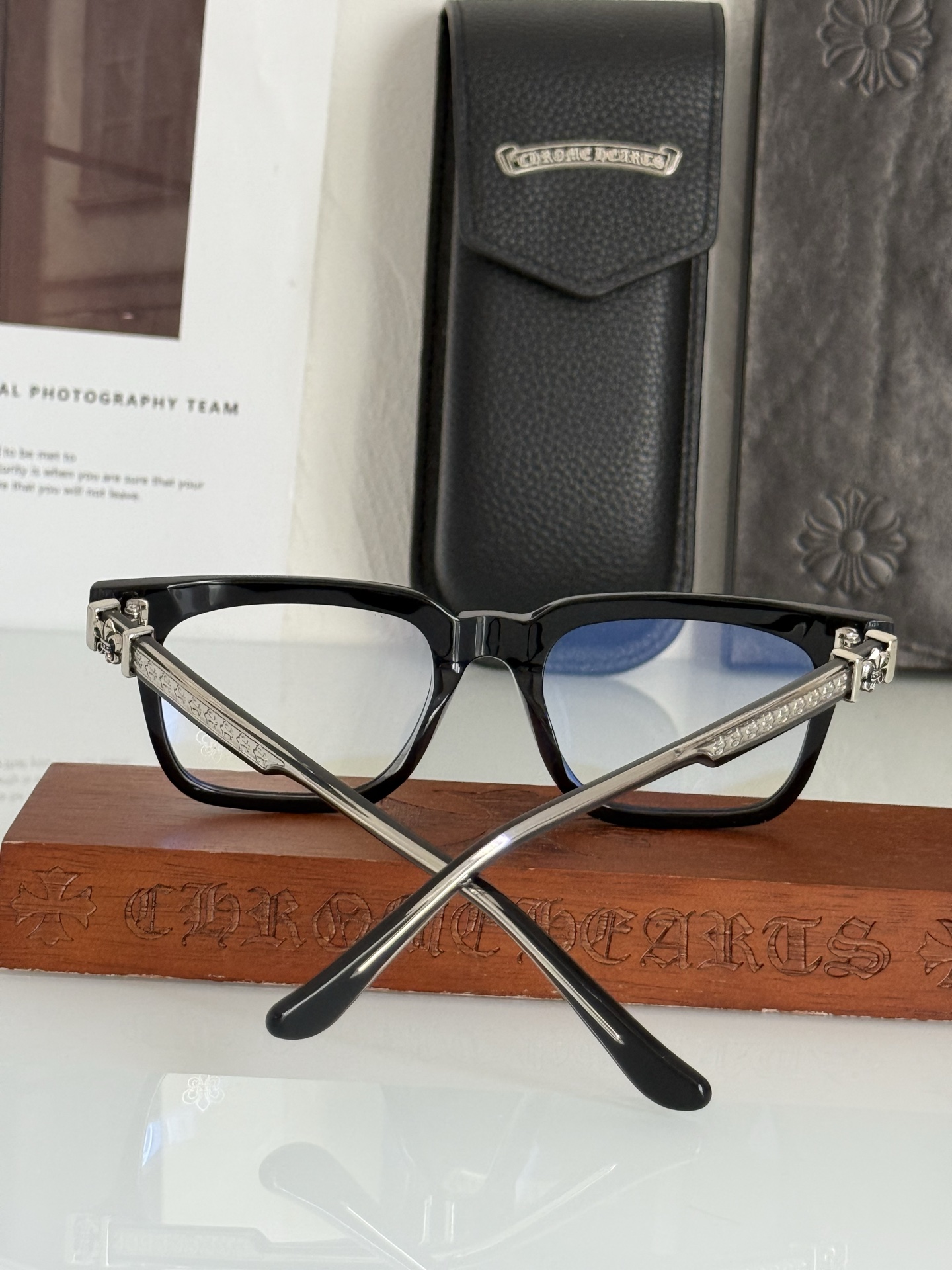 CHROME HEART新款厚料大框眼镜CH8207SIZE:55口18-154