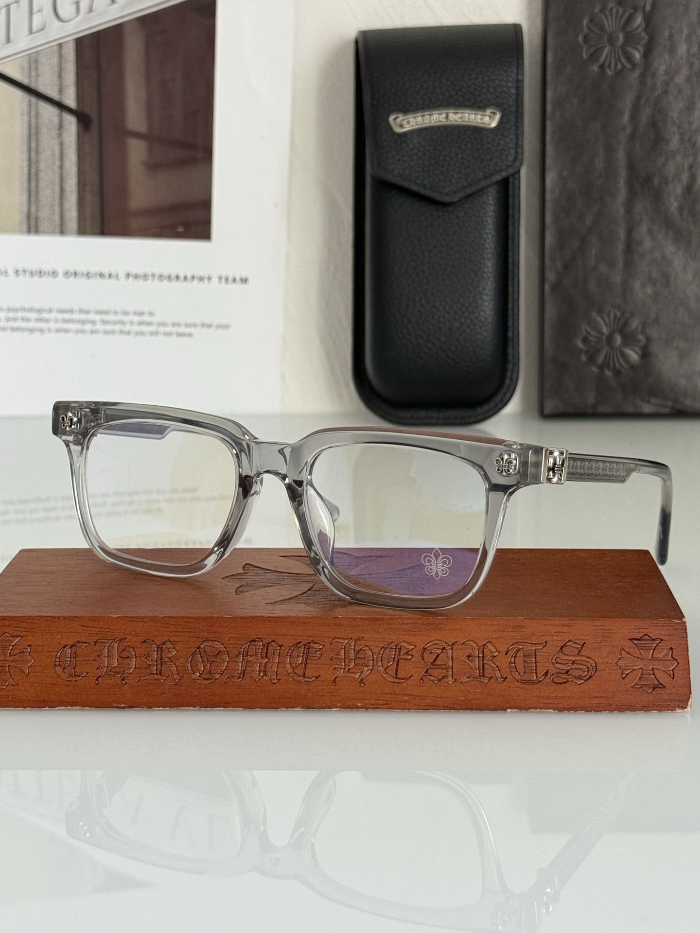 CHROME HEART新款厚料大框眼镜CH8207SIZE:55口18-154