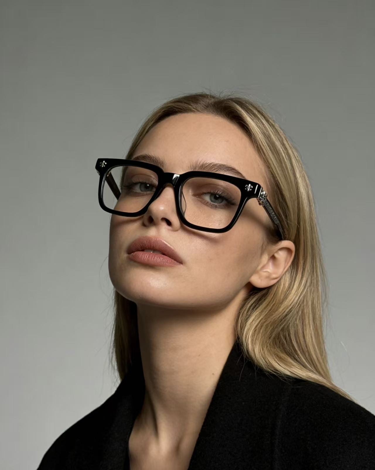 CHROME HEART新款厚料大框眼镜CH8207SIZE:55口18-154