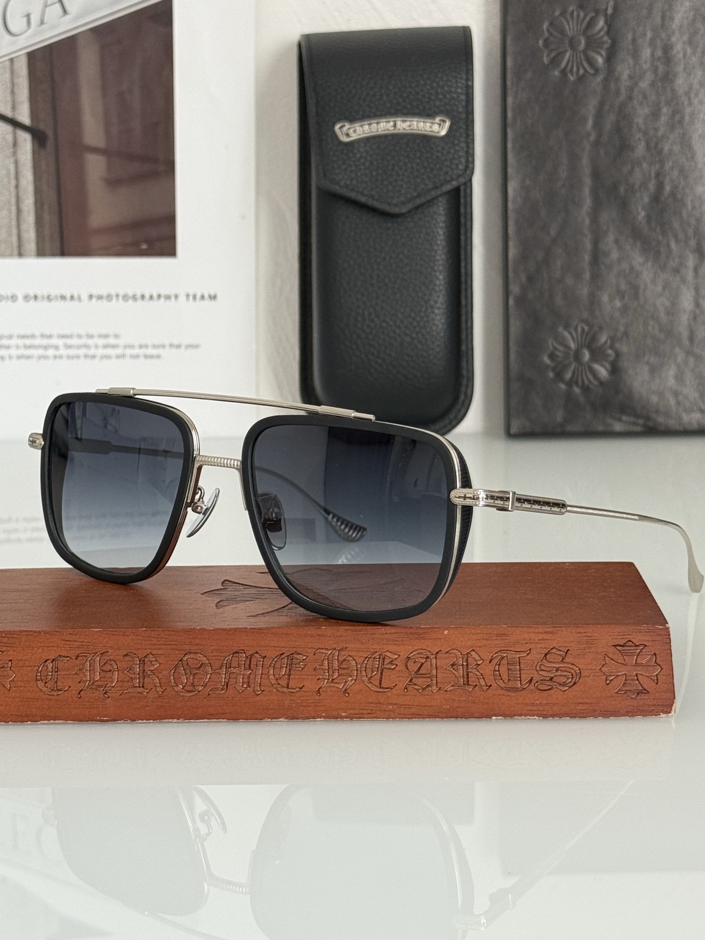 顶级好货 设计新品➕CHROME HEART 细节处理非常完美CH8056 钢圈融合日本IP电镀工艺轻巧