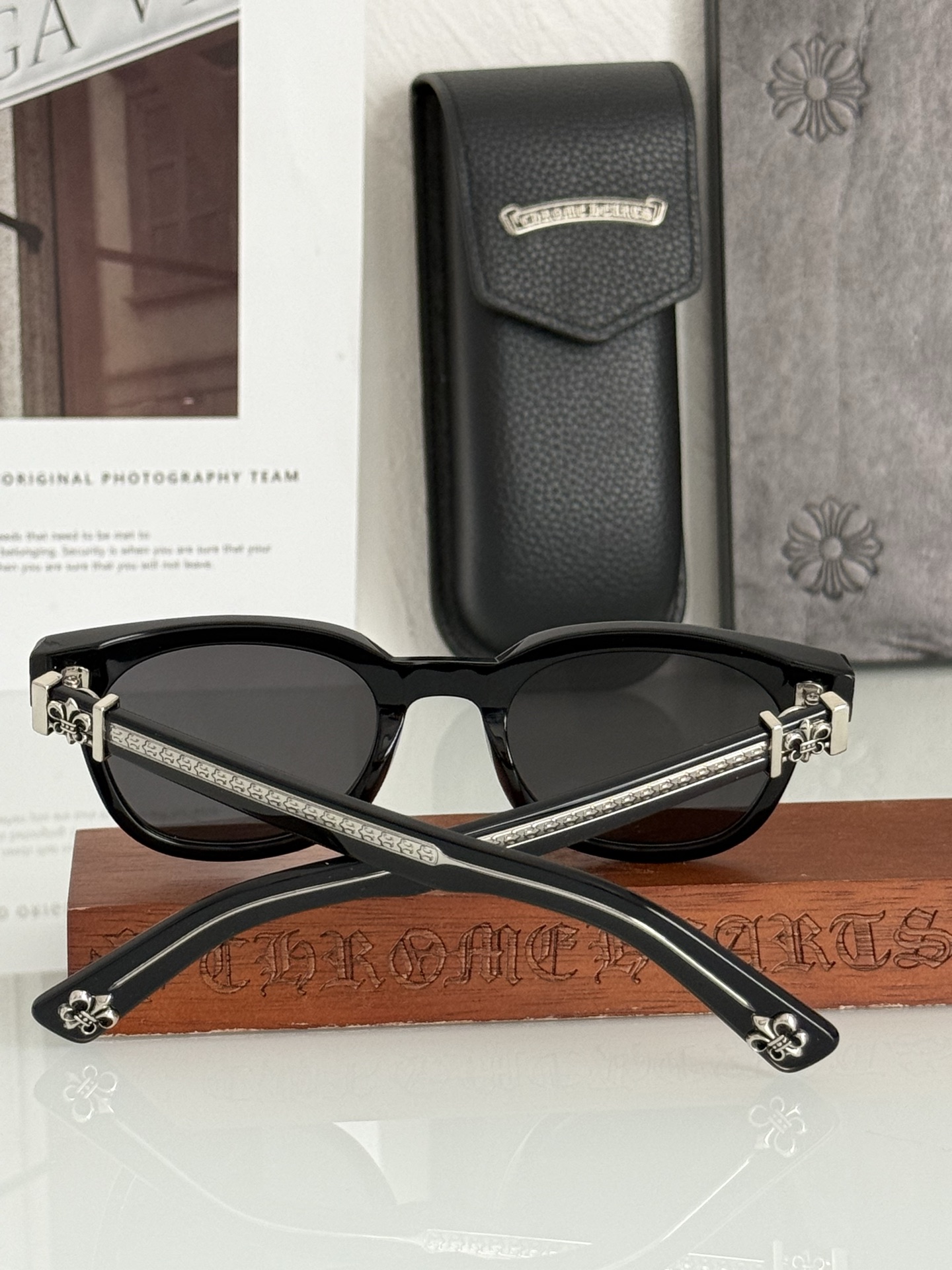 原版最新款！CHROME HEART今年必入太阳镜🕶️ 进口厚板料切割 板面立体干净 精致克罗心五金件点
