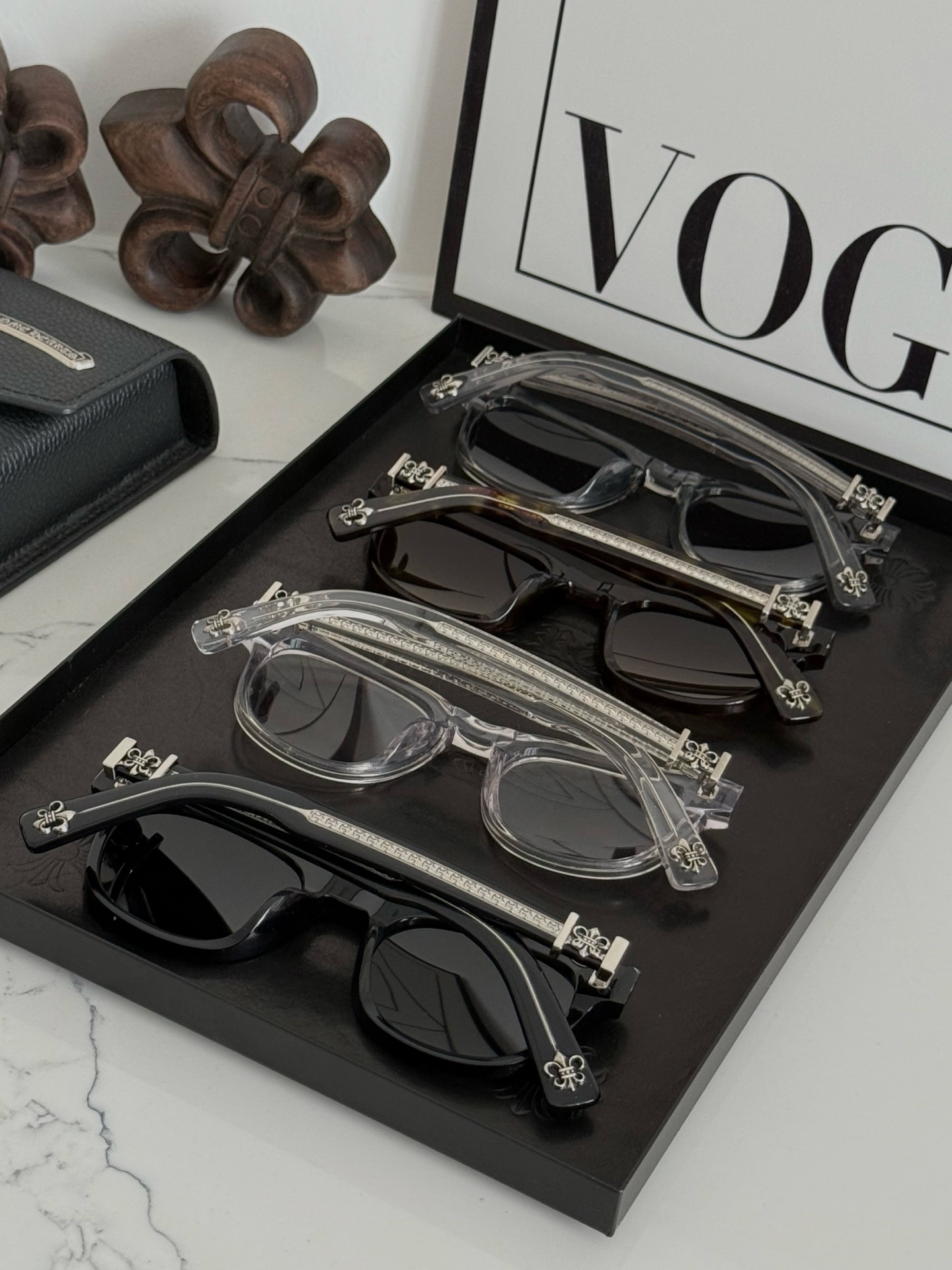 原版最新款！CHROME HEART今年必入太阳镜🕶️ 进口厚板料切割 板面立体干净 精致克罗心五金件点