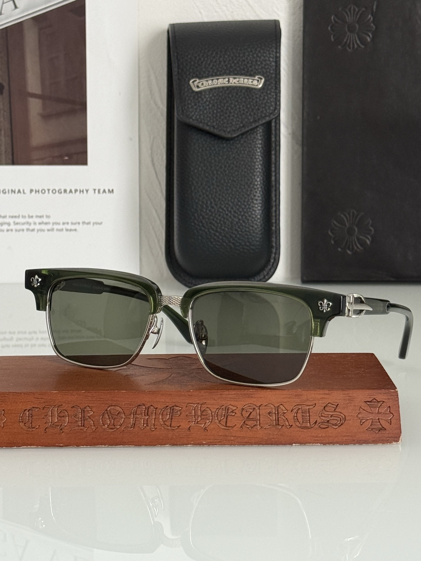 新款墨镜🕶️钛 重工新品眉架〰️CHROME HEART立体切割工艺制作 质感满分CH8206 SIZE