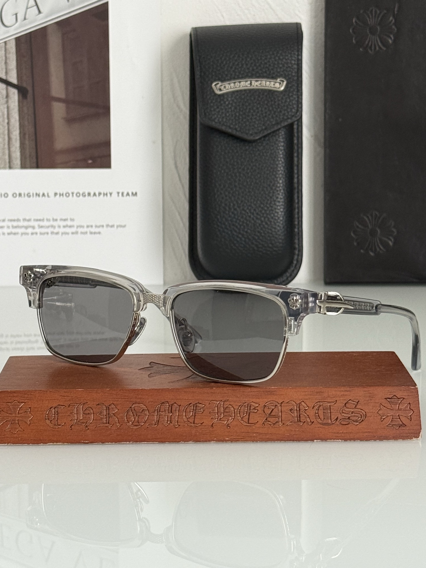 新款墨镜🕶️钛 重工新品眉架〰️CHROME HEART立体切割工艺制作 质感满分CH8206 SIZE