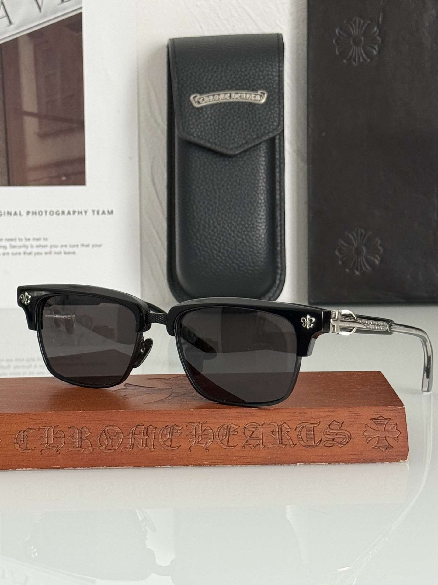 新款墨镜🕶️钛 重工新品眉架〰️CHROME HEART立体切割工艺制作 质感满分CH8206 SIZE