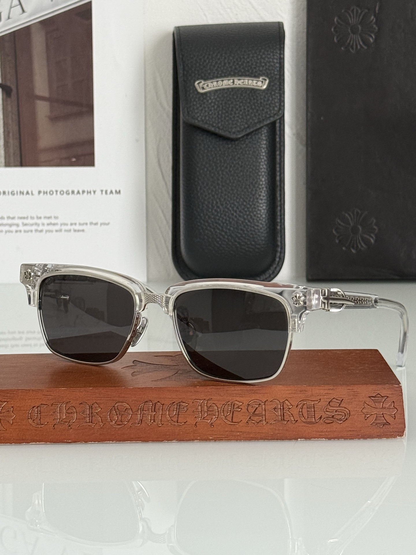 新款墨镜🕶️钛 重工新品眉架〰️CHROME HEART立体切割工艺制作 质感满分CH8206 SIZE