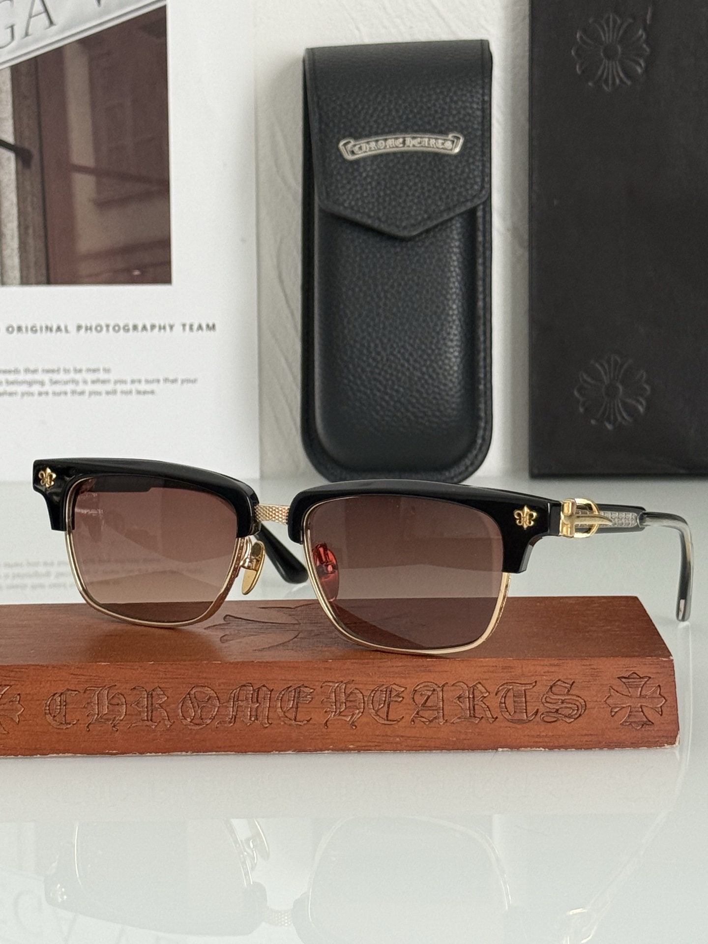 新款墨镜🕶️钛 重工新品眉架〰️CHROME HEART立体切割工艺制作 质感满分CH8206 SIZE