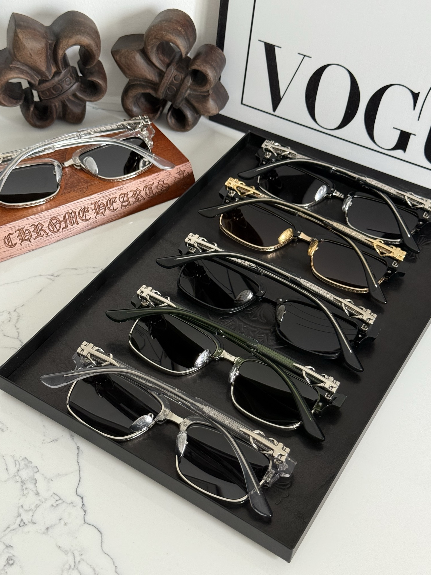 新款墨镜🕶️钛 重工新品眉架〰️CHROME HEART立体切割工艺制作 质感满分CH8206 SIZE