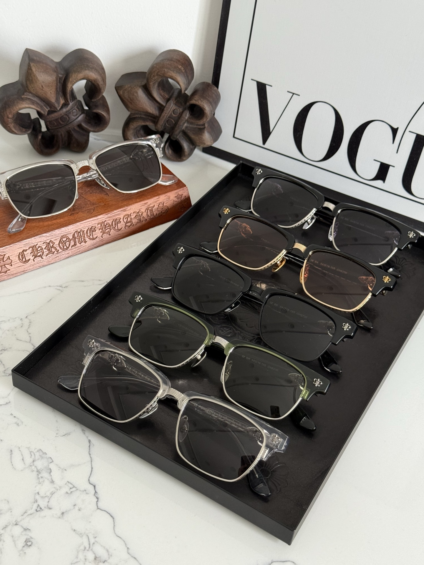 新款墨镜🕶️钛 重工新品眉架〰️CHROME HEART立体切割工艺制作 质感满分CH8206 SIZE
