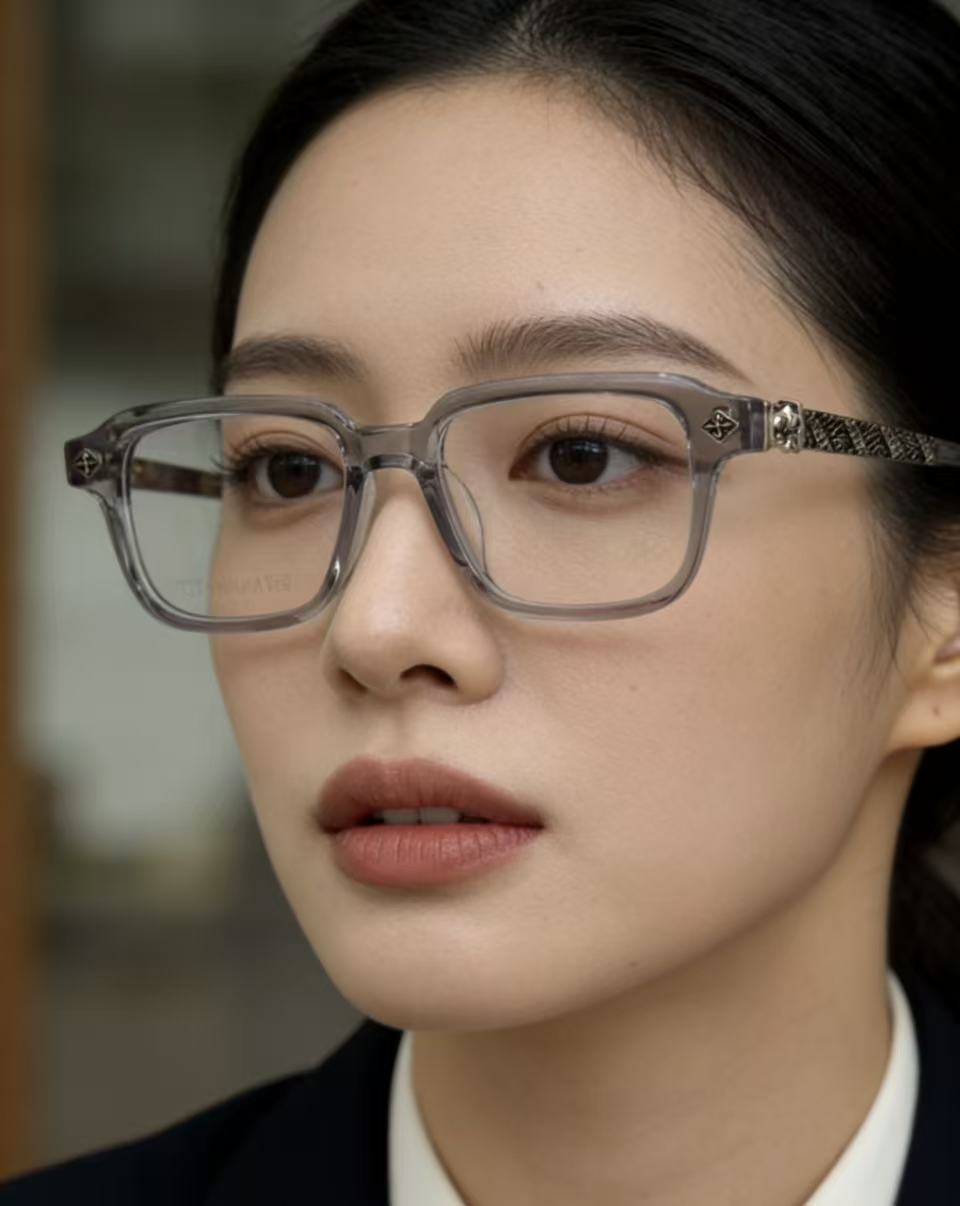 新款！CHROME HEART 小方框气质款 钛！CH8296SIZE：51-19-145