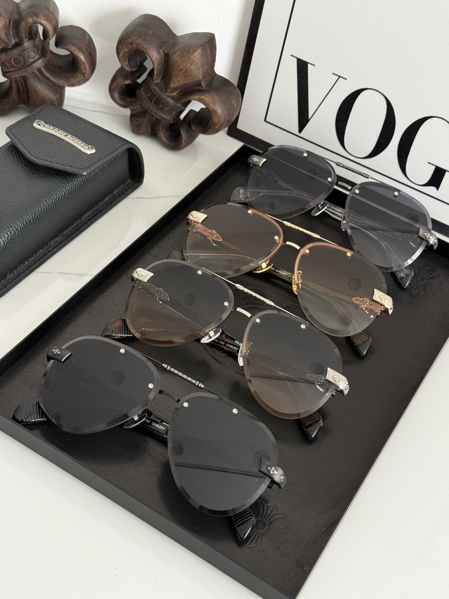 CHROME HEART🆕新款 精品墨镜 工艺细节完美 加厚镜片质感无敌CH8267 SIZE:62-1