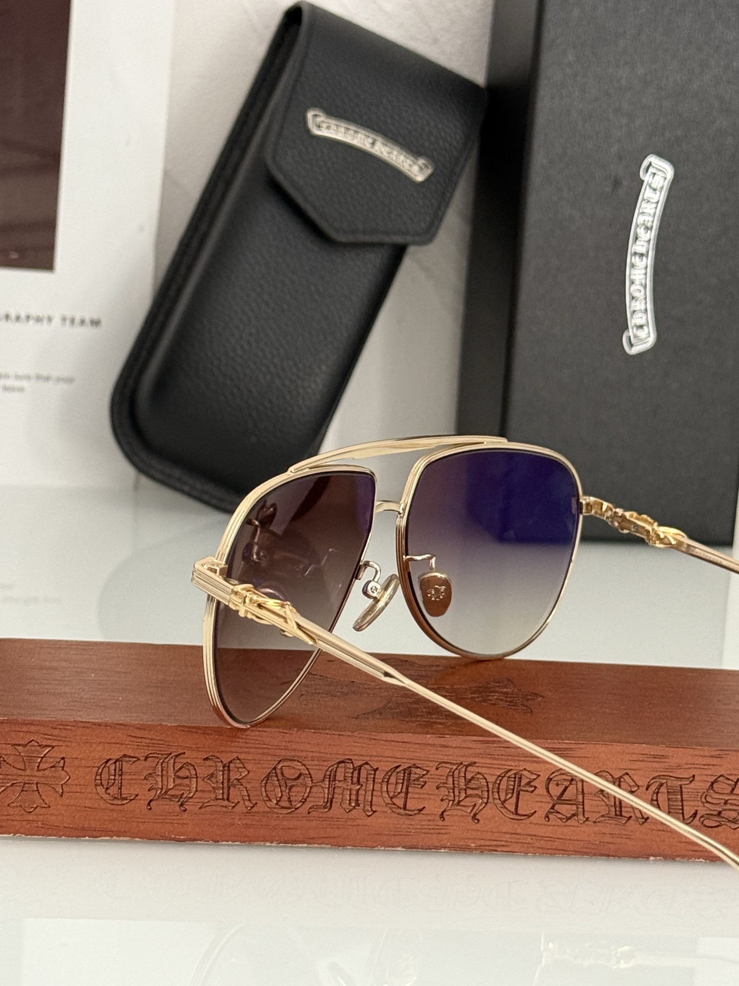新款蛤蟆太阳镜 复古时尚CHROME HEARTCH8171 SIZE:61-12-150