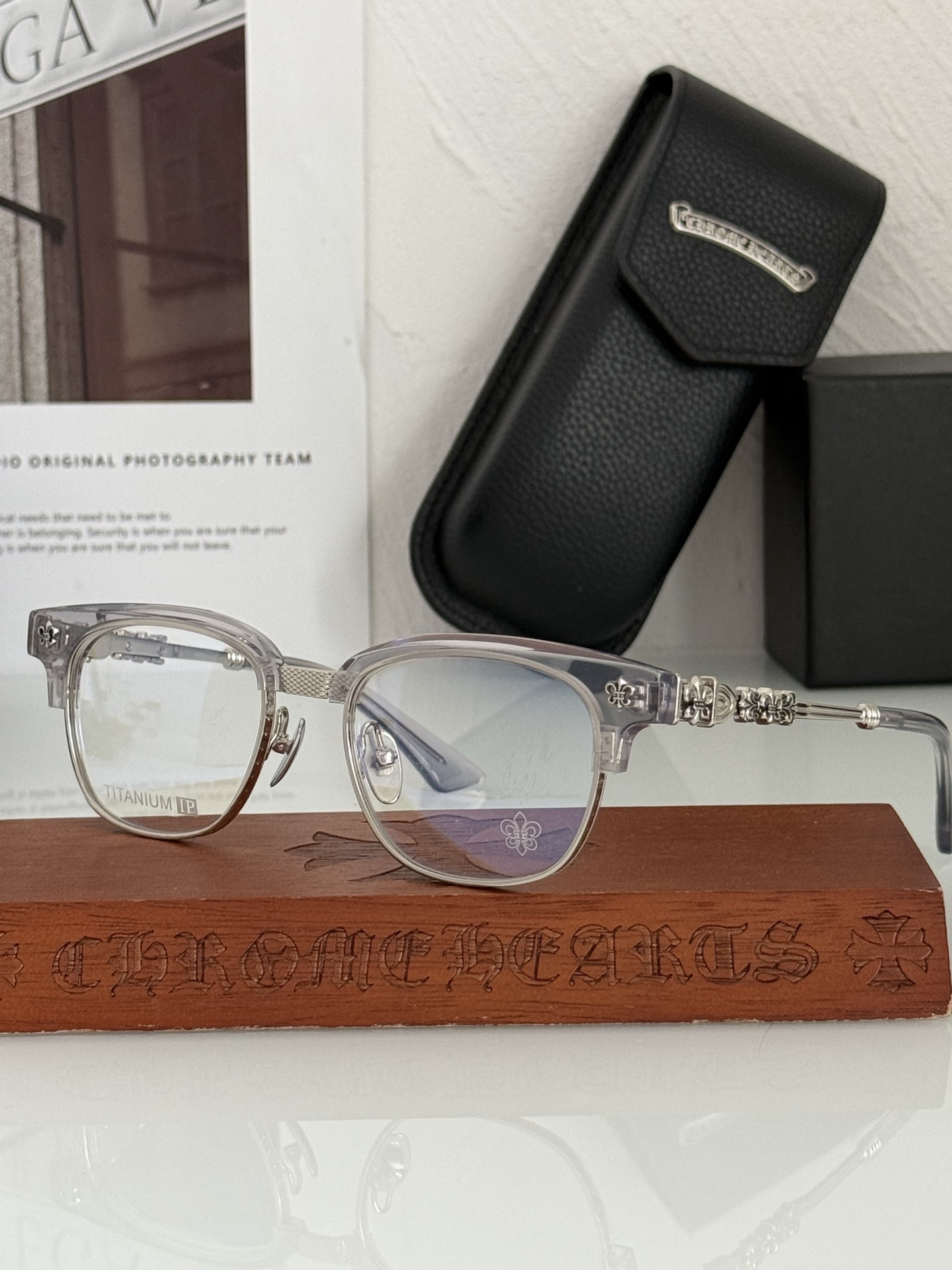 钛 重工新品眉架〰️CHROME HEART立体切割工艺制作 质感满分CH8224 SIZE:53口20