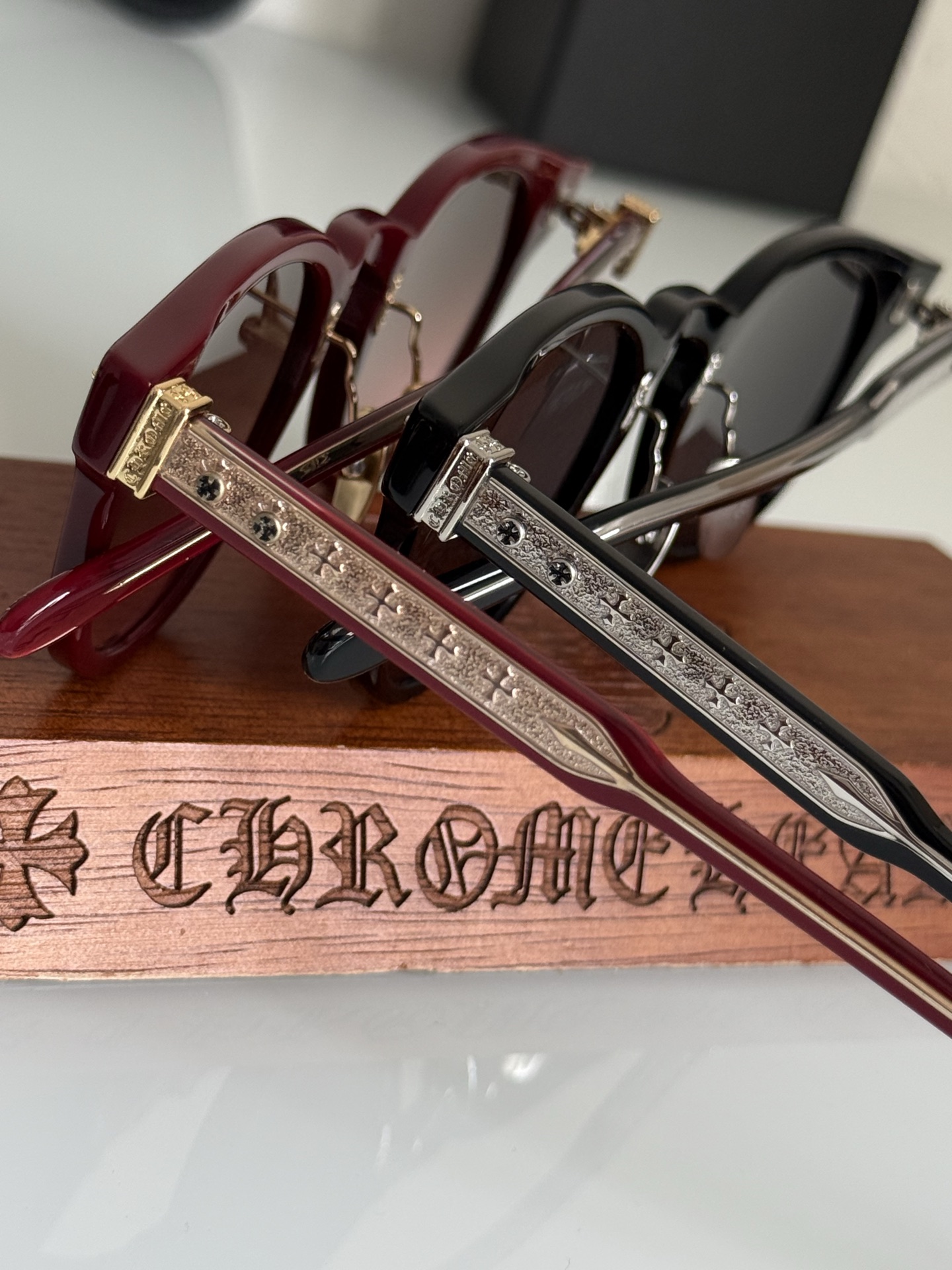 CHROME HEART 新款太阳镜处处都有细节！雕刻印字 永不褪色DINGALONGLINGLONG 