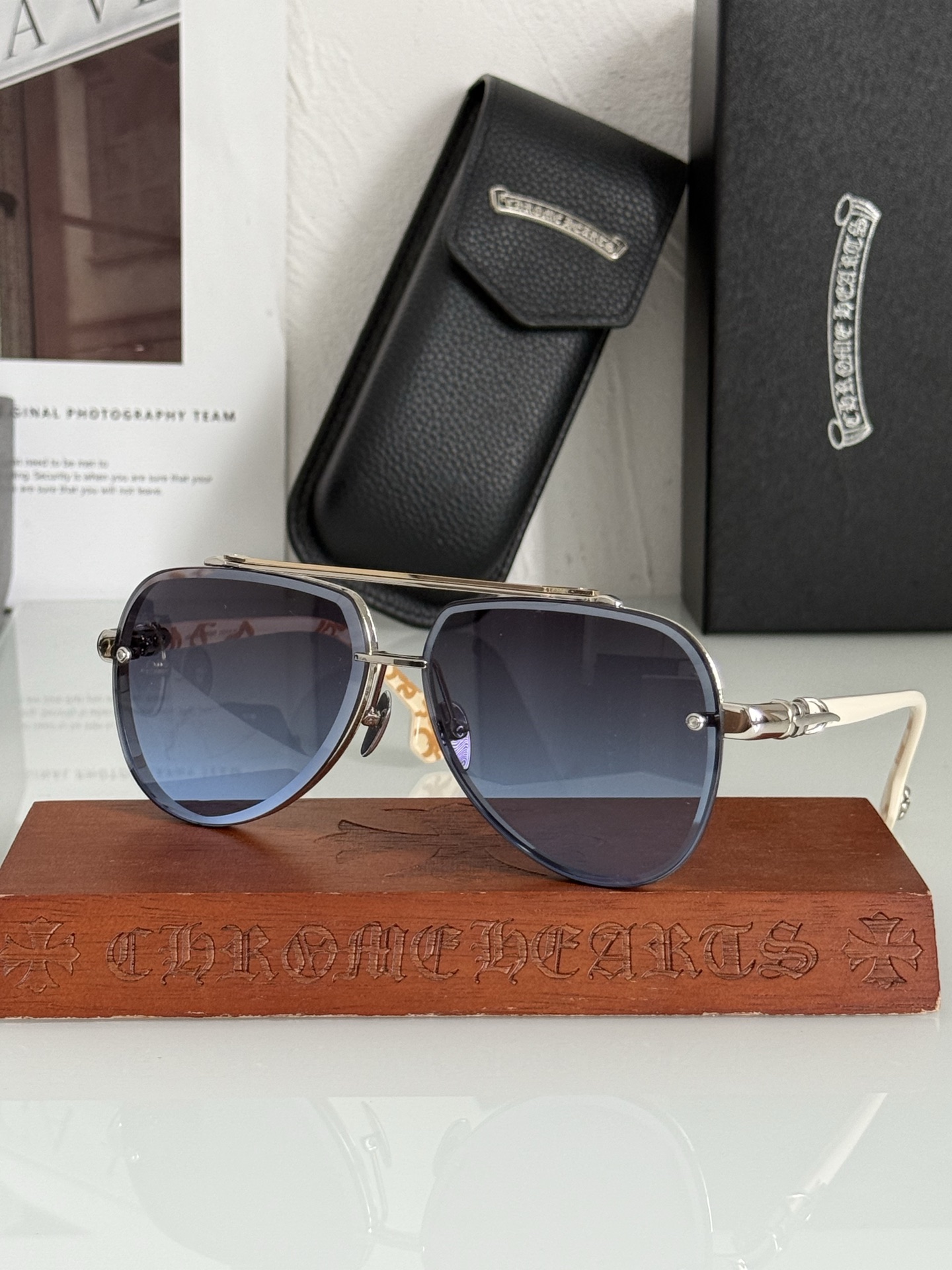 NEW 轻奢款 重量级新品变色墨镜🕶️CHROME HEART CH8238SIZE：63-12-149