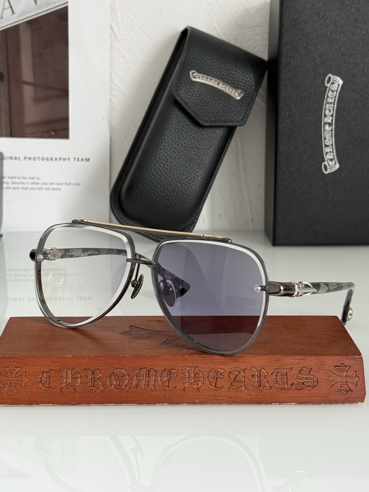 NEW 轻奢款 重量级新品变色墨镜🕶️CHROME HEART CH8238SIZE：63-12-149