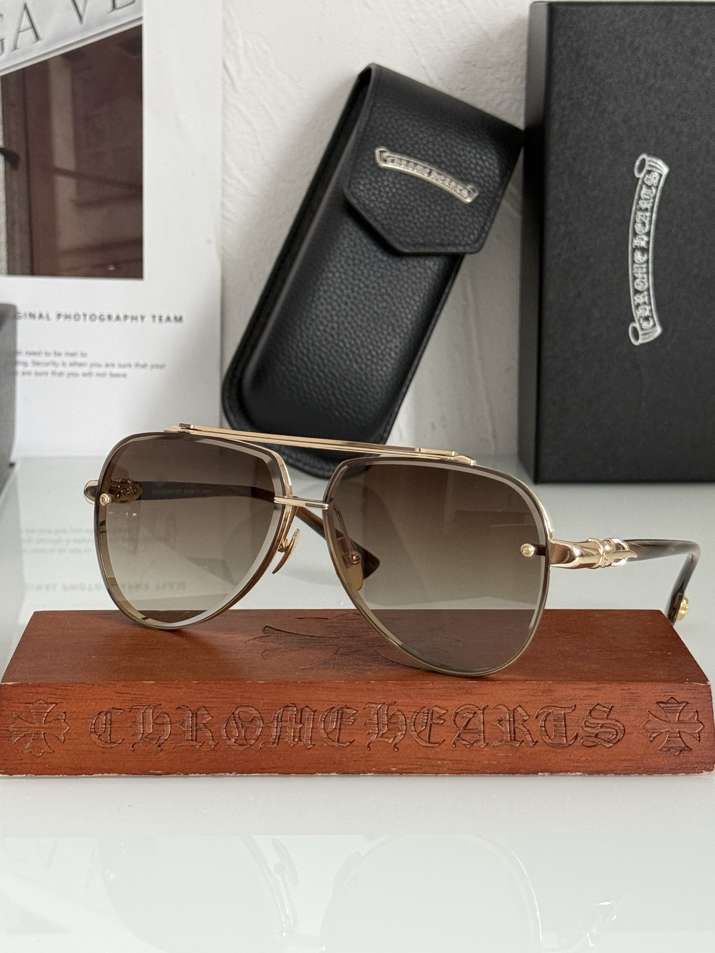 NEW 轻奢款 重量级新品变色墨镜🕶️CHROME HEART CH8238SIZE：63-12-149