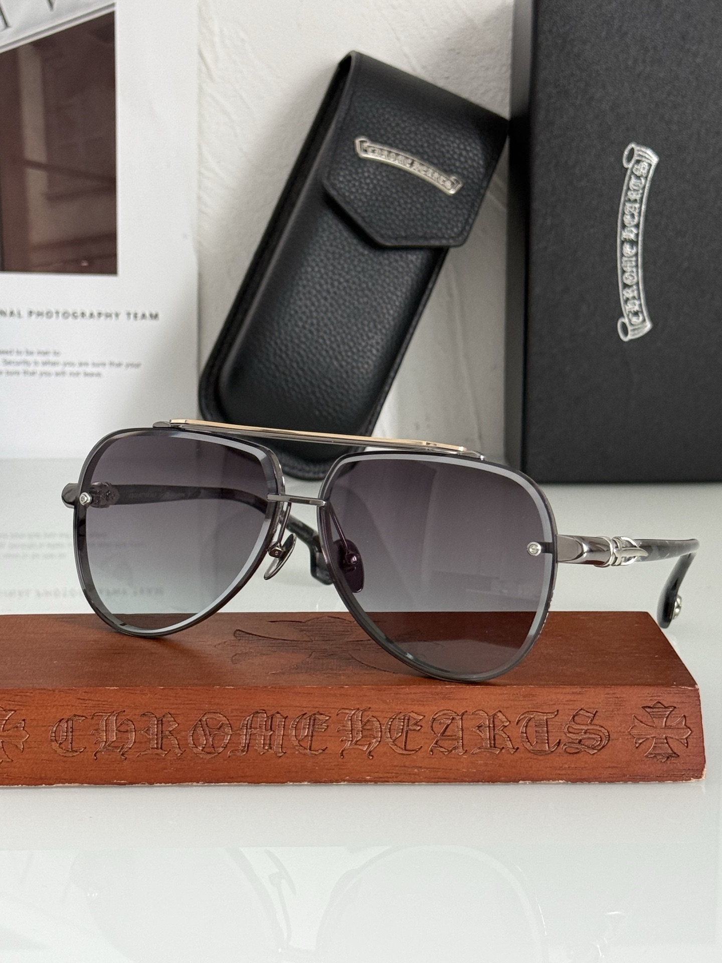 NEW 轻奢款 重量级新品变色墨镜🕶️CHROME HEART CH8238SIZE：63-12-149