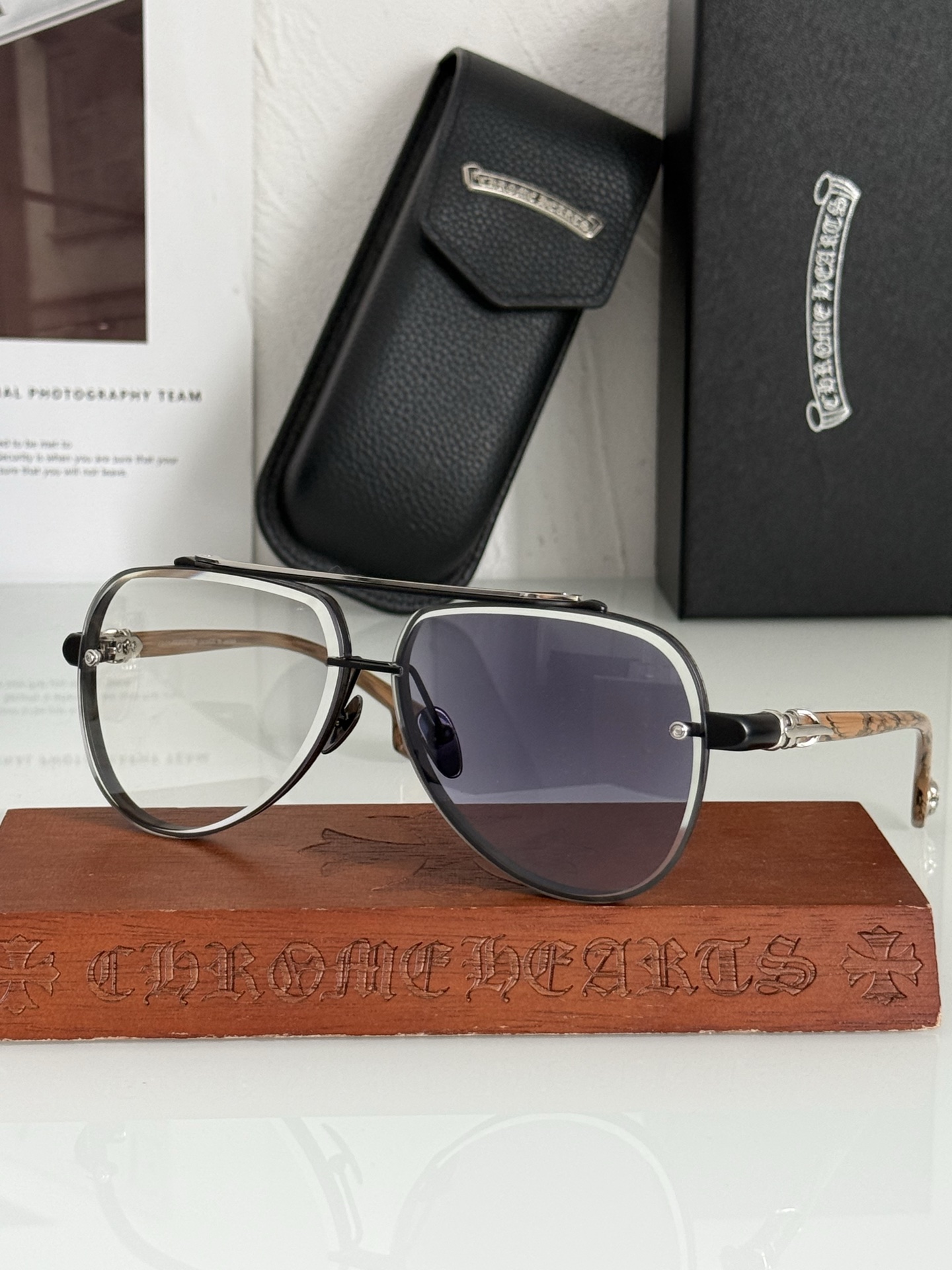 NEW 轻奢款 重量级新品变色墨镜🕶️CHROME HEART CH8238SIZE：63-12-149