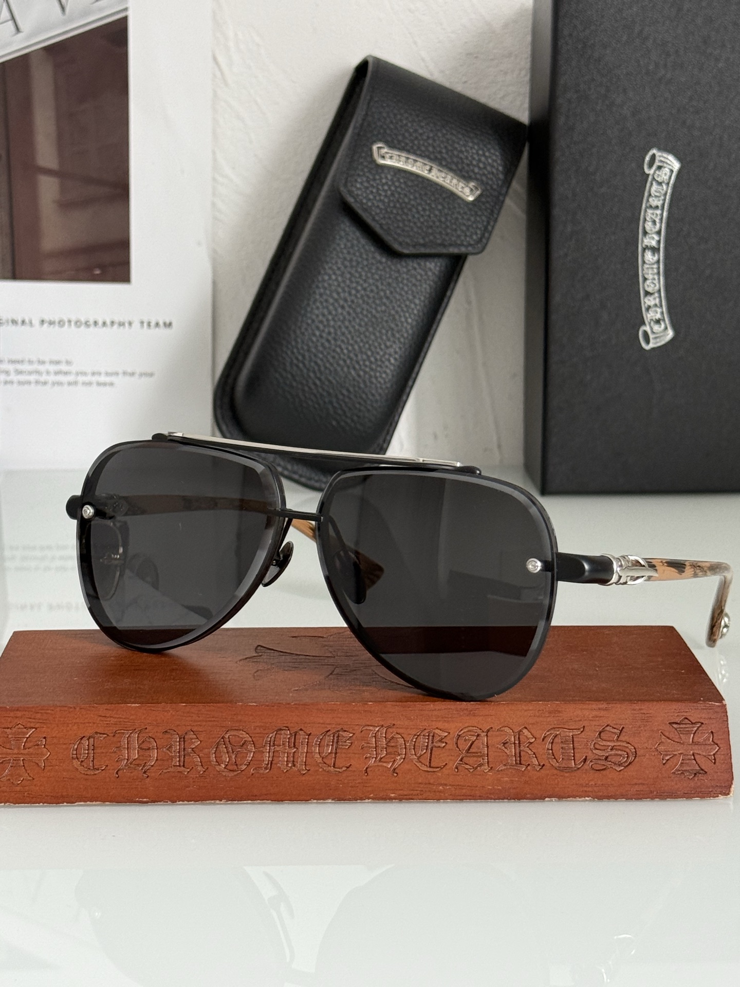 NEW 轻奢款 重量级新品变色墨镜🕶️CHROME HEART CH8238SIZE：63-12-149