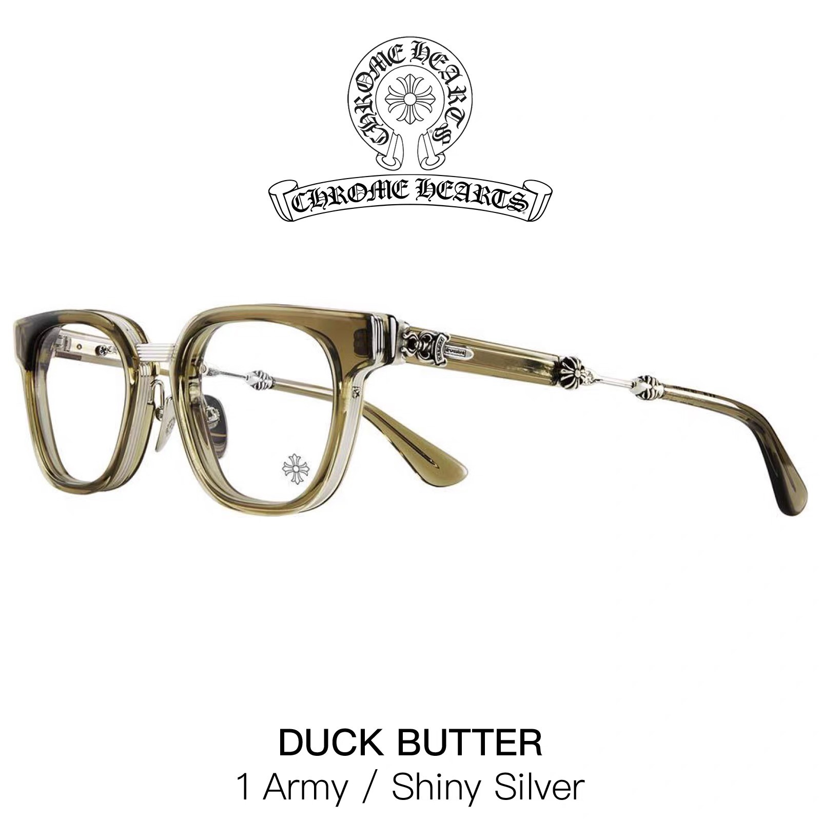 CHROME HEART 高版本 每副都有独立编码 质感扎实到无话可说‼️ 强烈推荐 DUCK BUTTER SIZE: