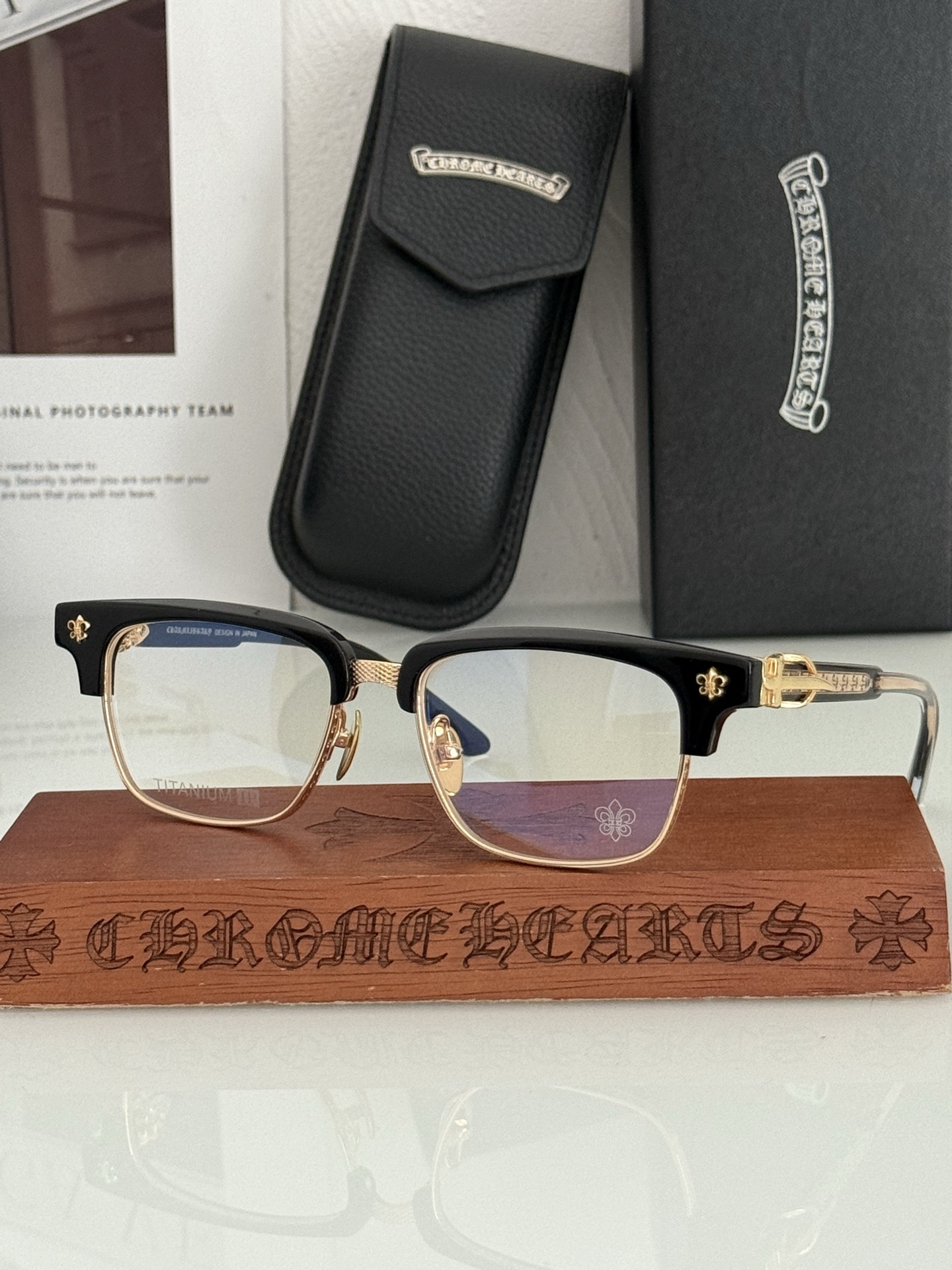 钛 重工新品眉架〰️CHROME HEART 立体切割工艺制作 质感满分 CH8206 SIZE:54口18-155  