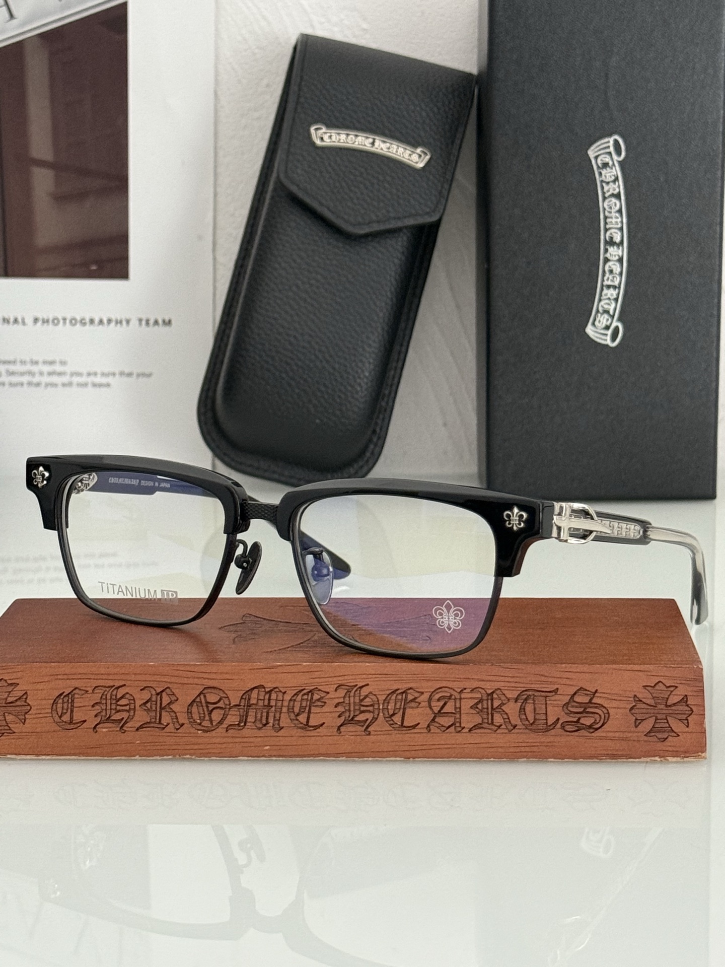 钛 重工新品眉架〰️CHROME HEART 立体切割工艺制作 质感满分 CH8206 SIZE:54口18-155  